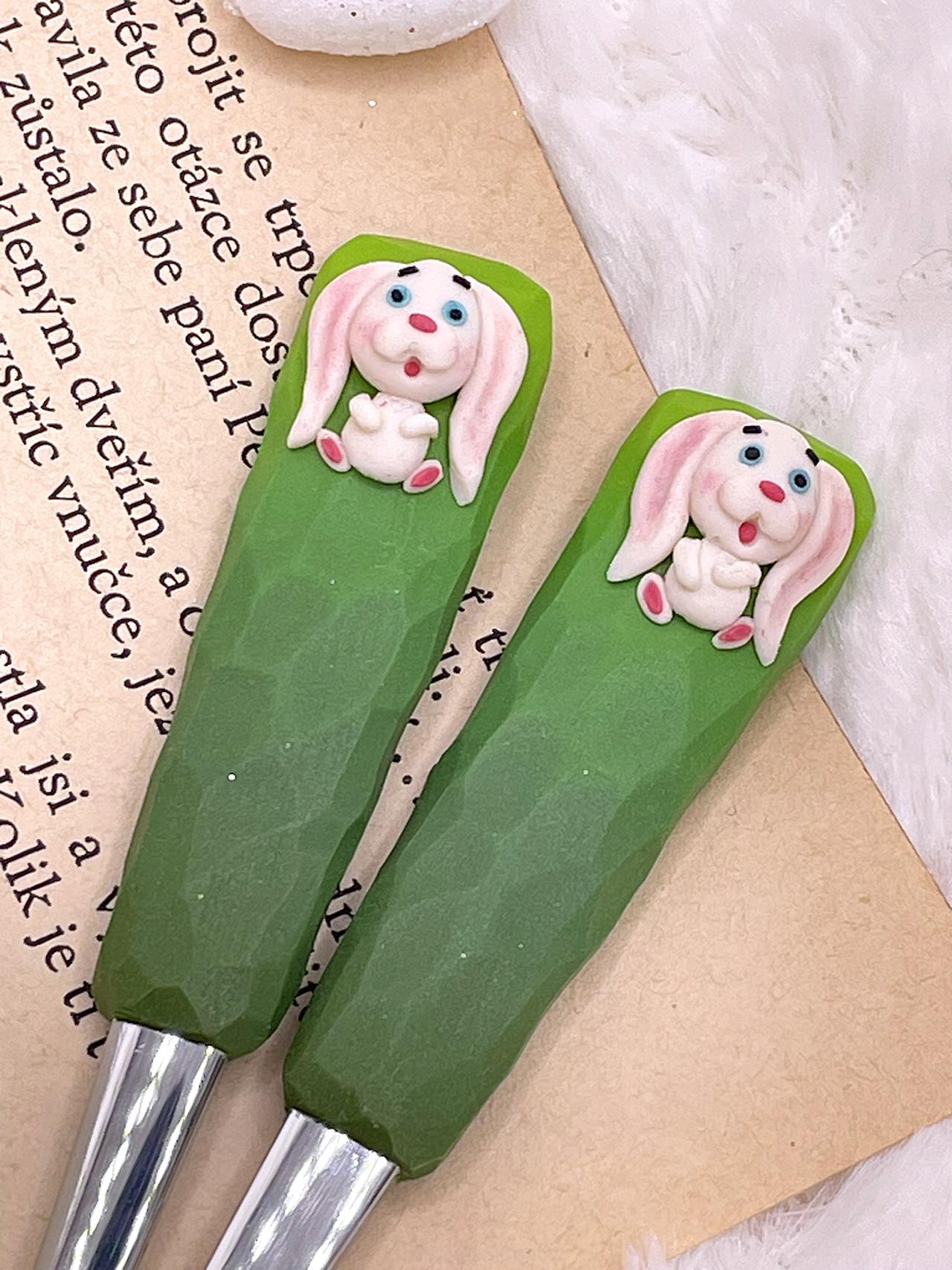 Zdobená lžička se zajíčkem