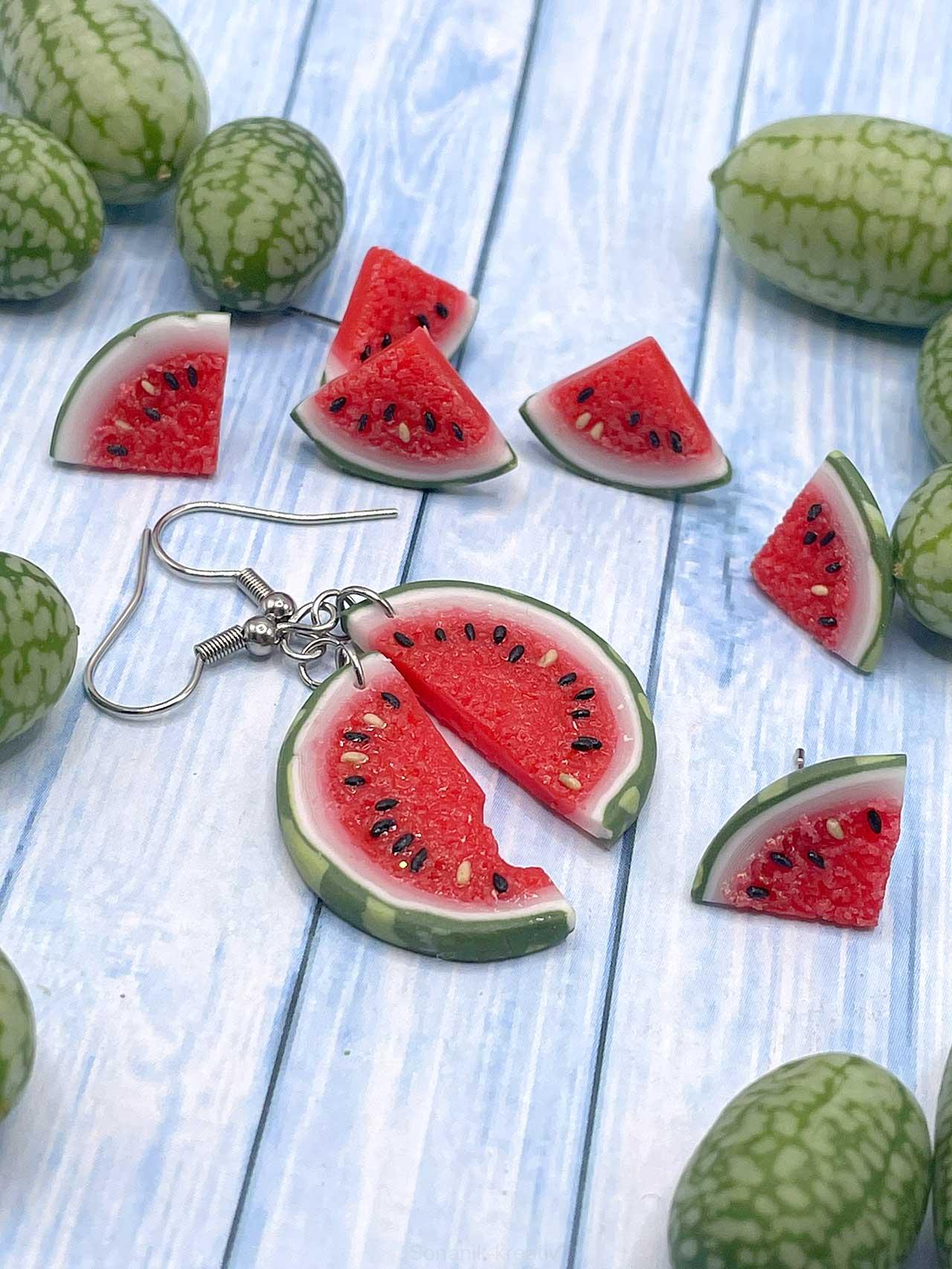 Náušnice melouny visací