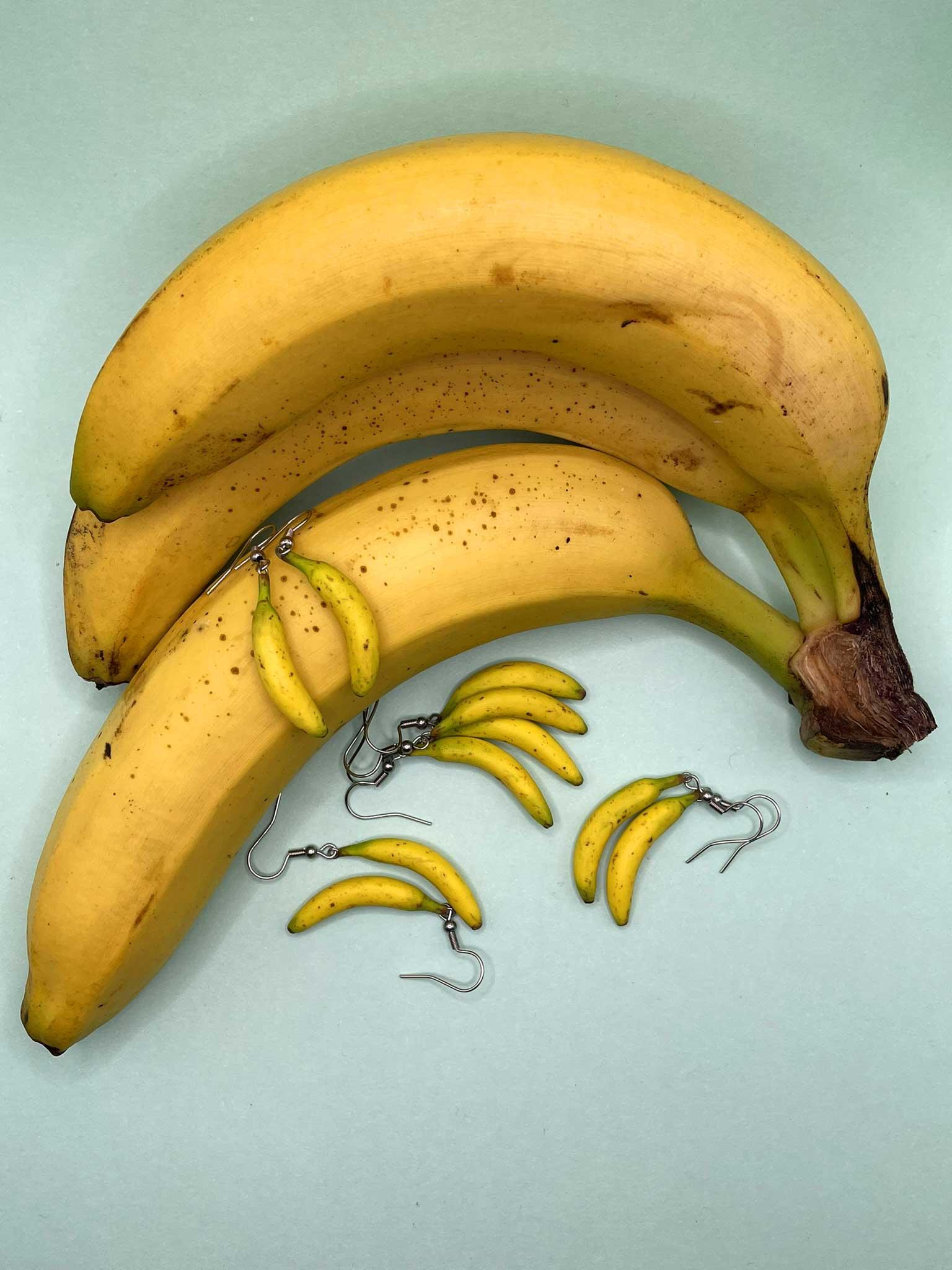 Náušnice Banány visací