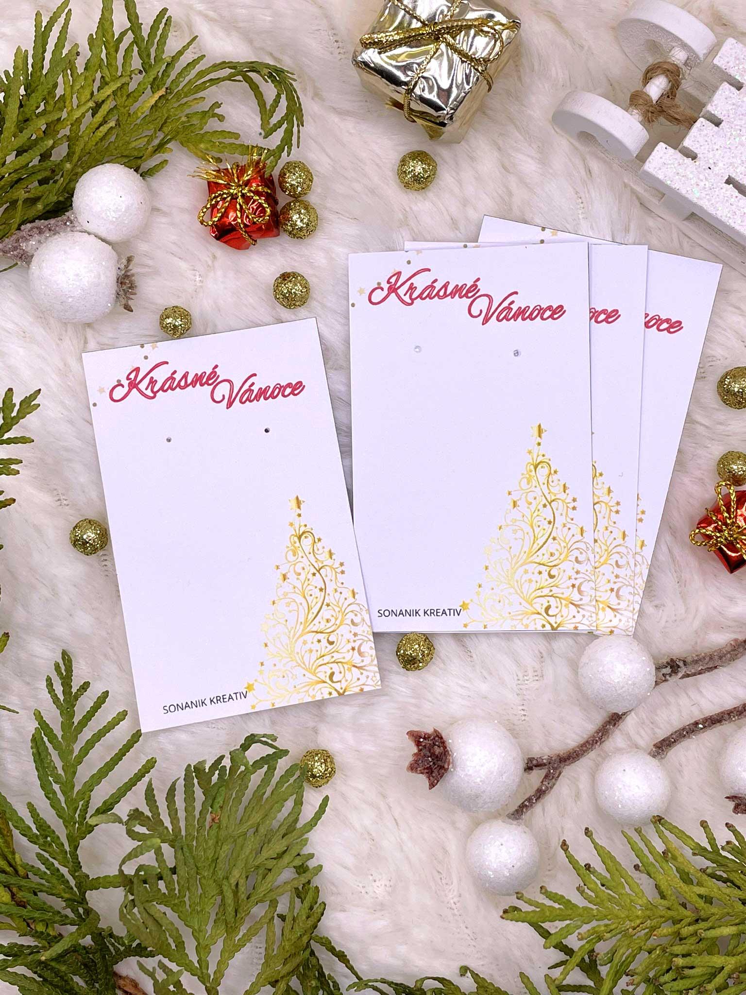 Dárková kartička Vánoční