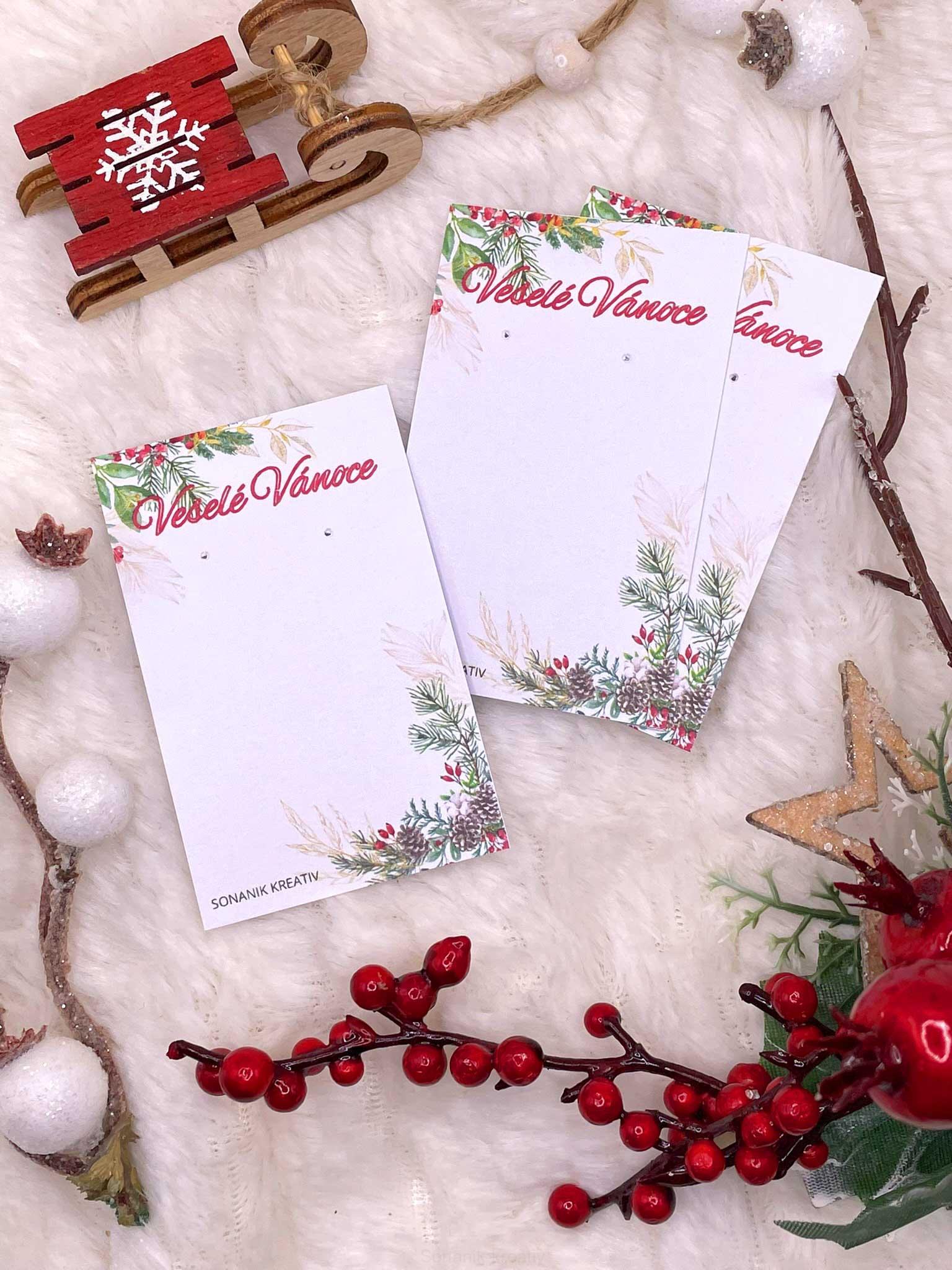 Dárková kartička Vánoční