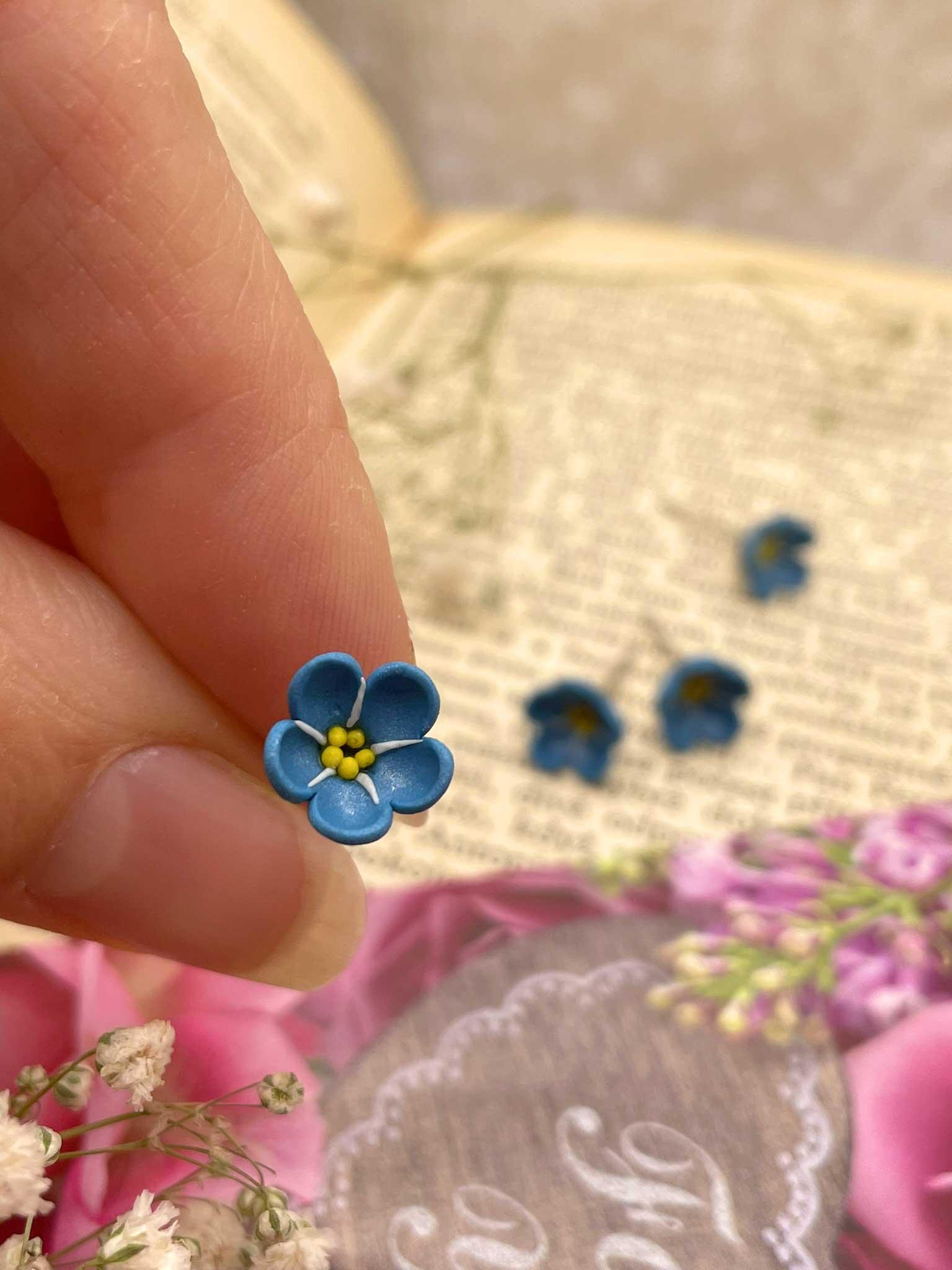 Náušnice Pomněnky napichovací