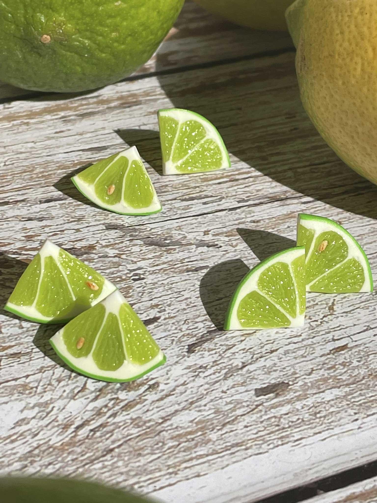 Náušnice limety napichovací