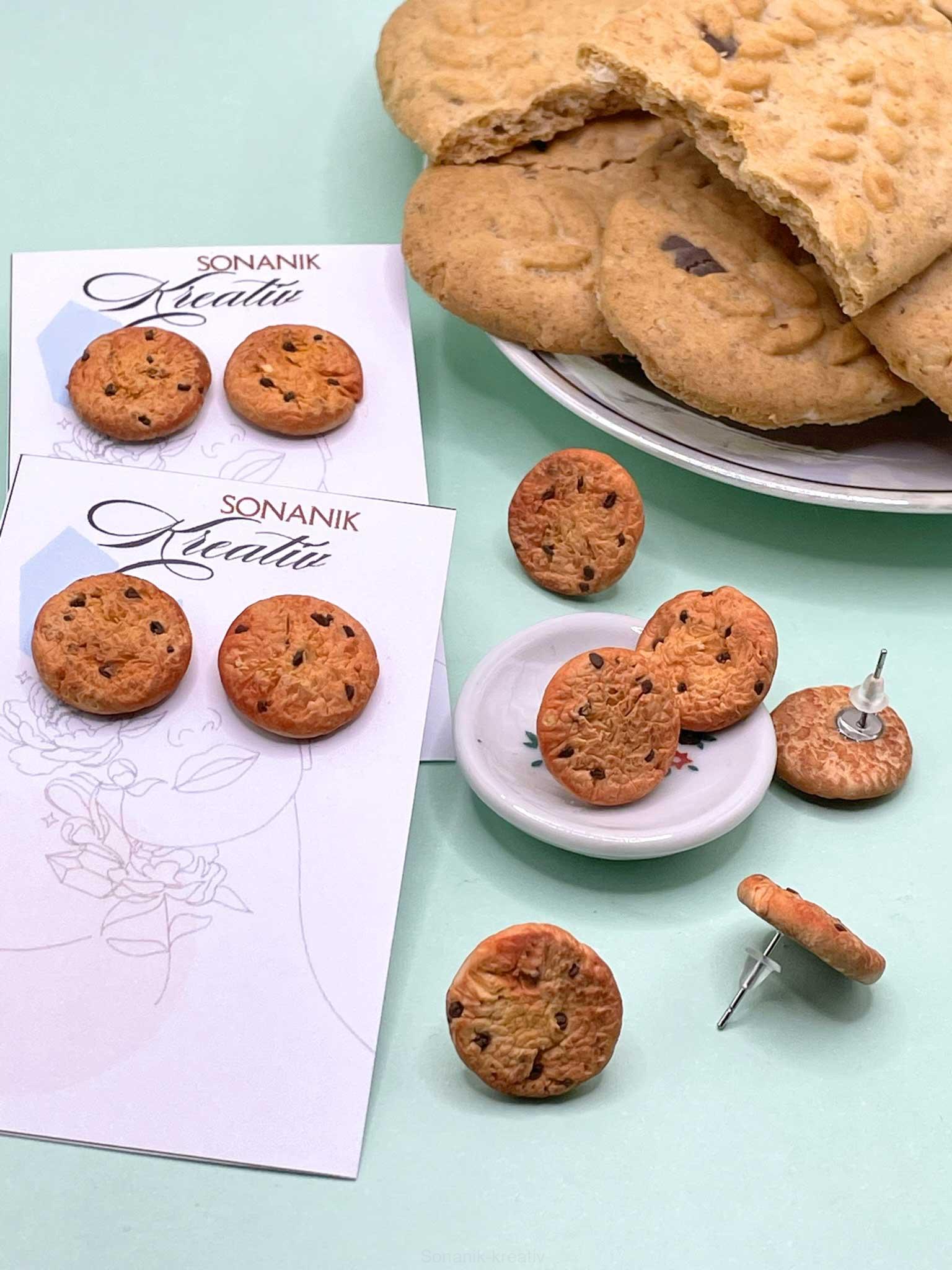 Náušnice sušenky Cookies napichovací