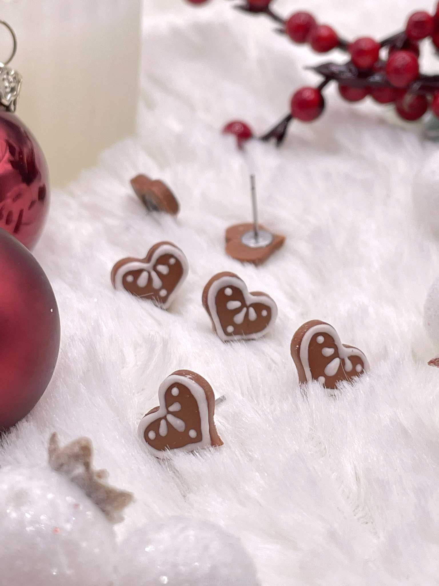 Náušnice mini srdíčka pecky/napichovací