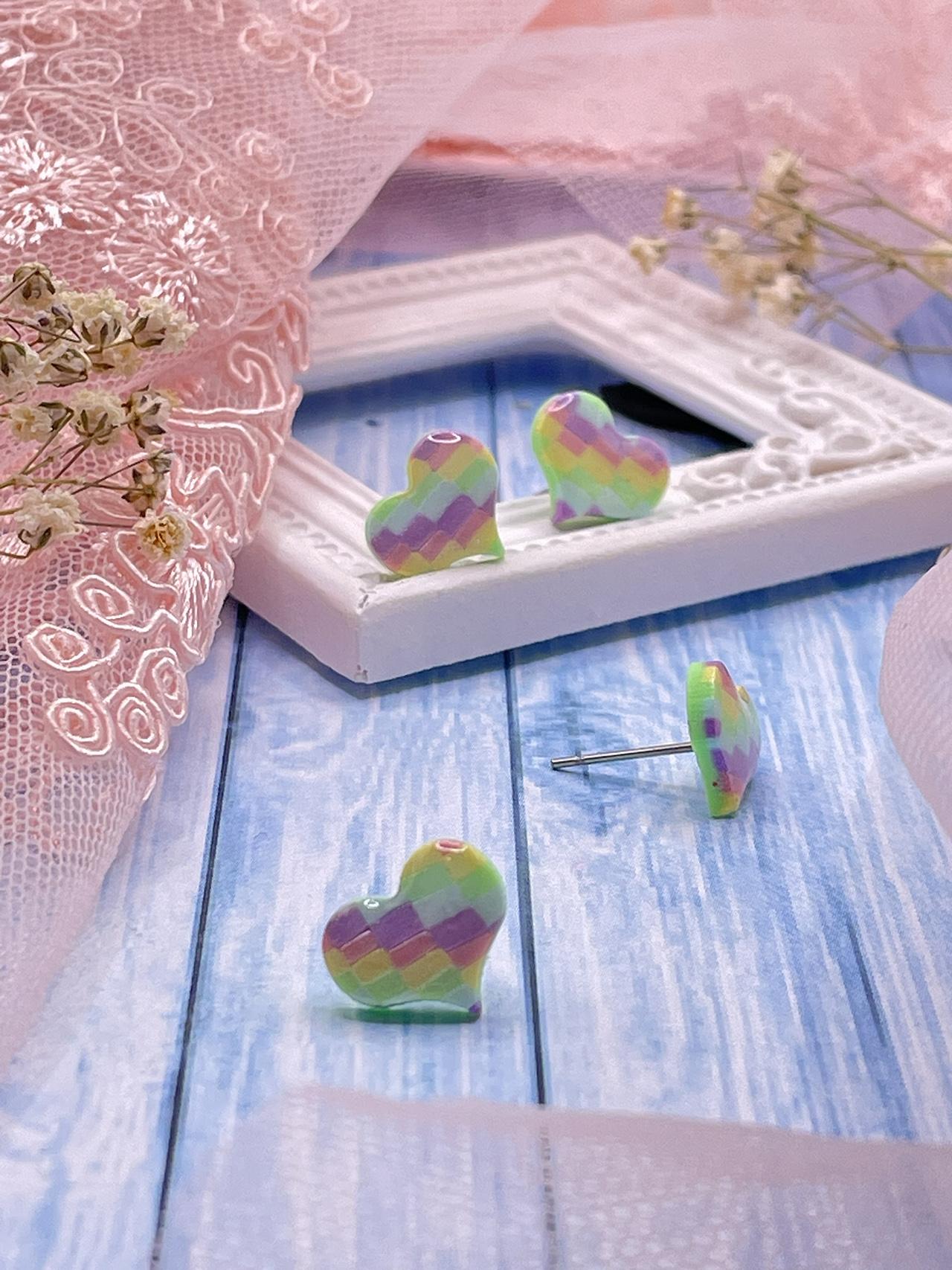 Náušnice Bargello srdce napichovací