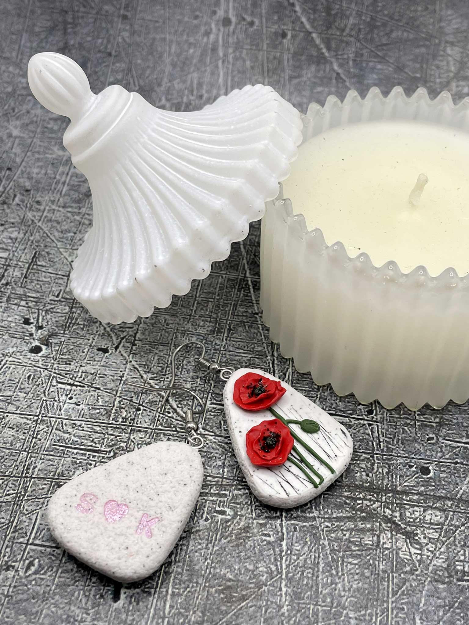 Náušnice Vlčí máky