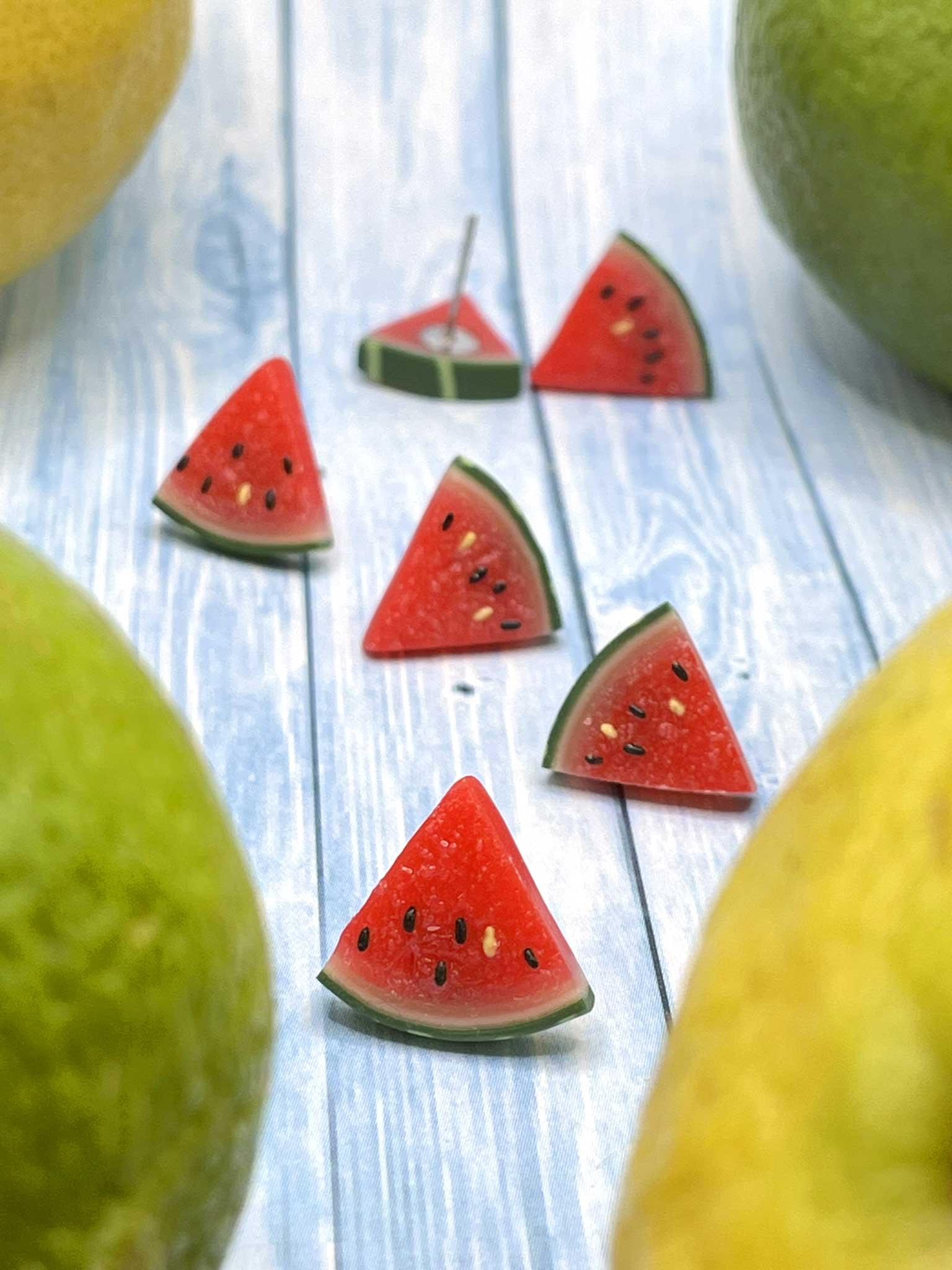 Náušnice melouny napichovací