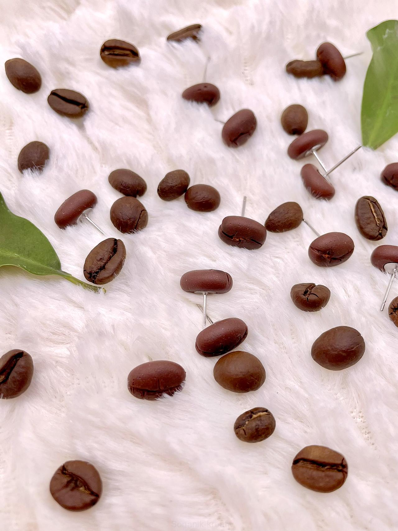 Náušnice kávová zrna