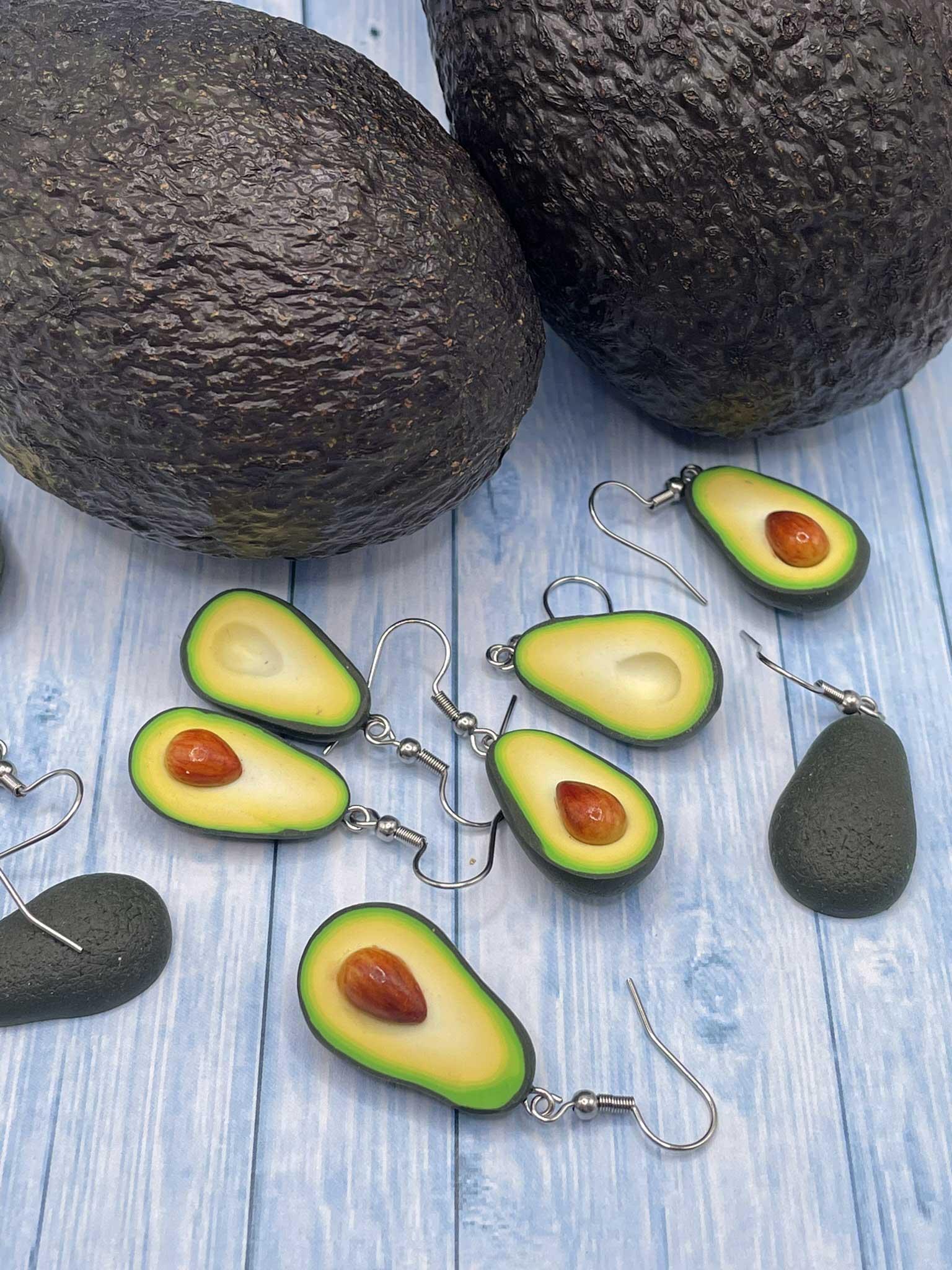 Náušnice Avokádo visací