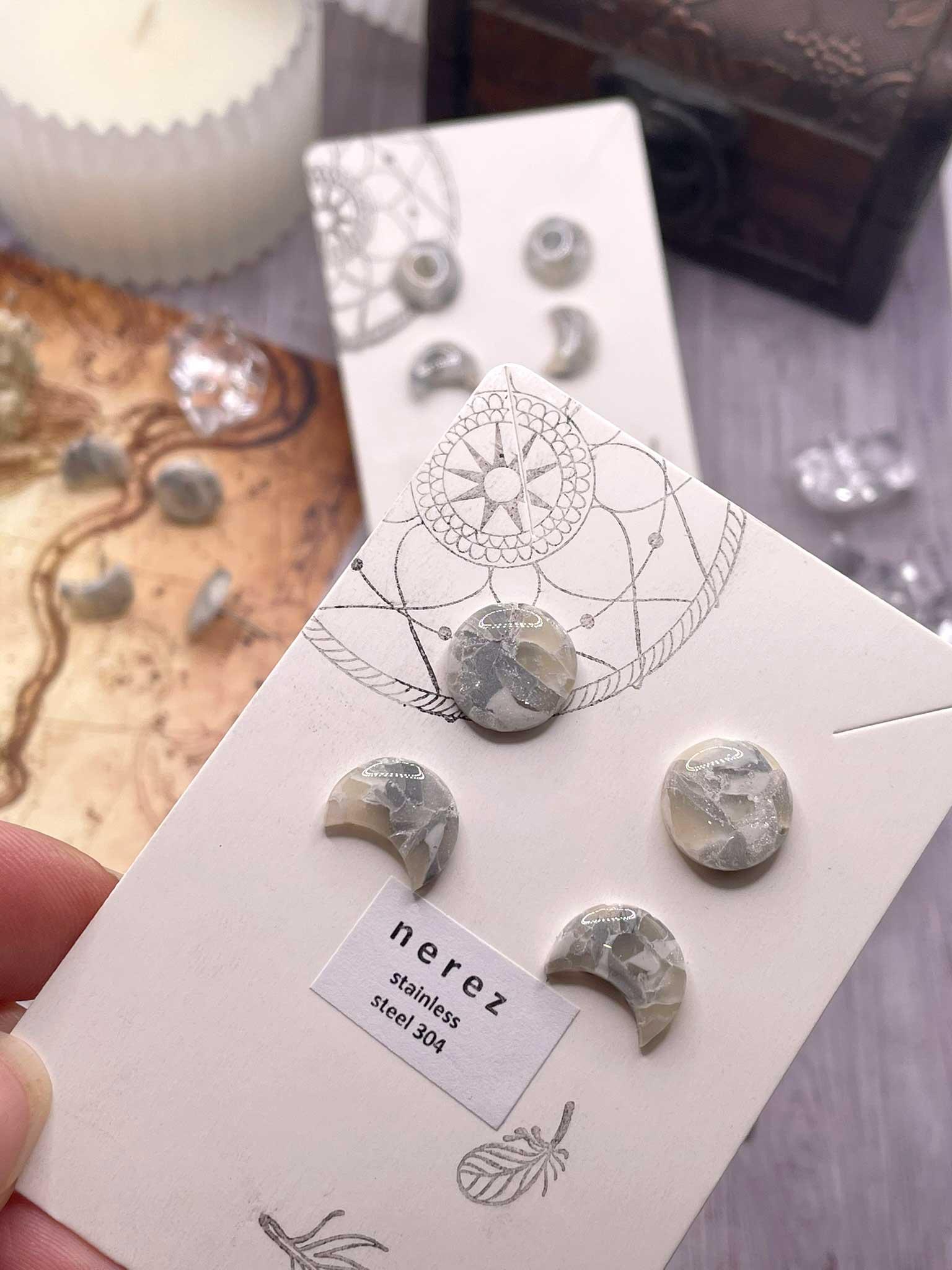 Náušnice Fáze měsíce