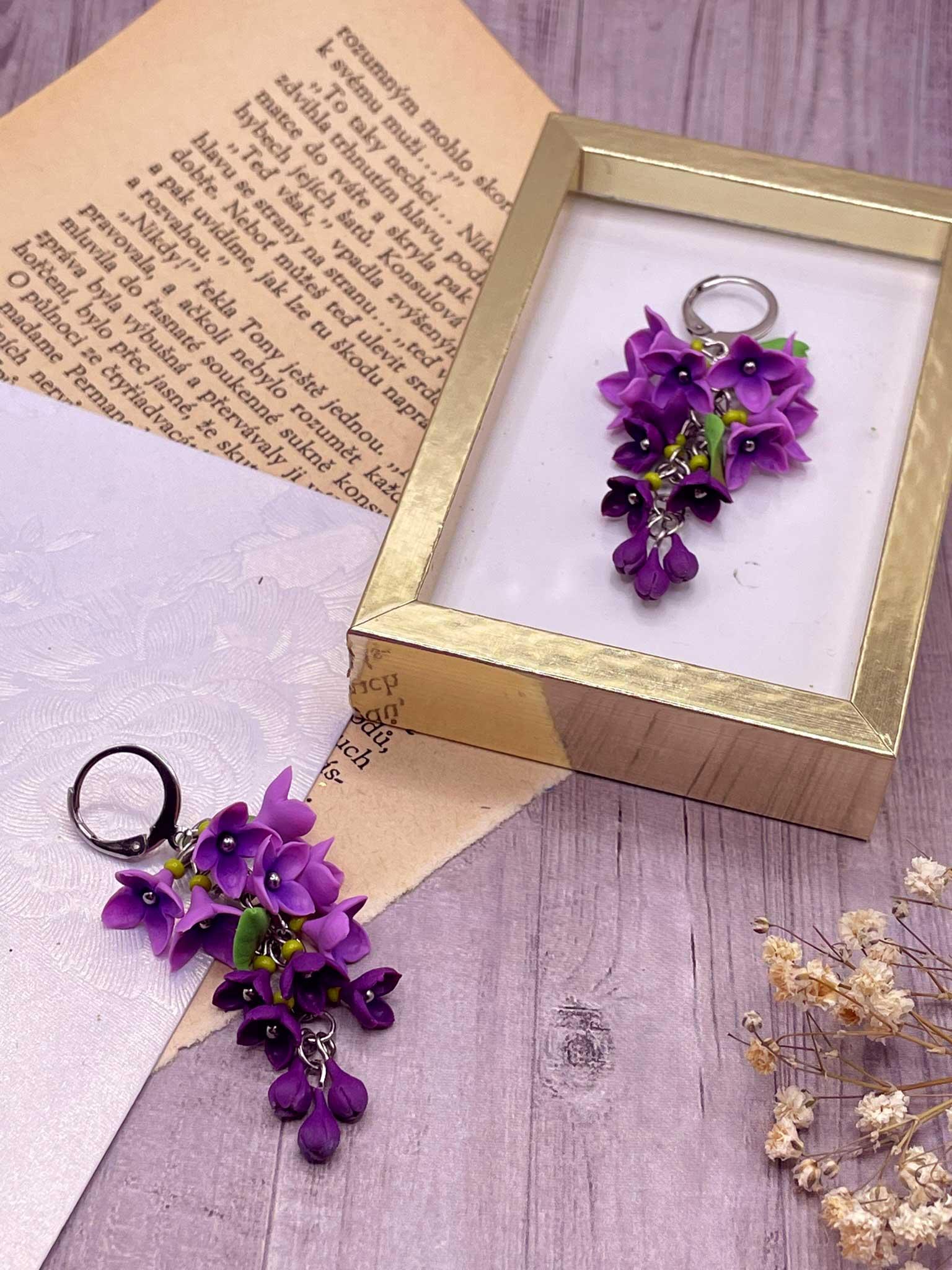 Náušnice Šeříky