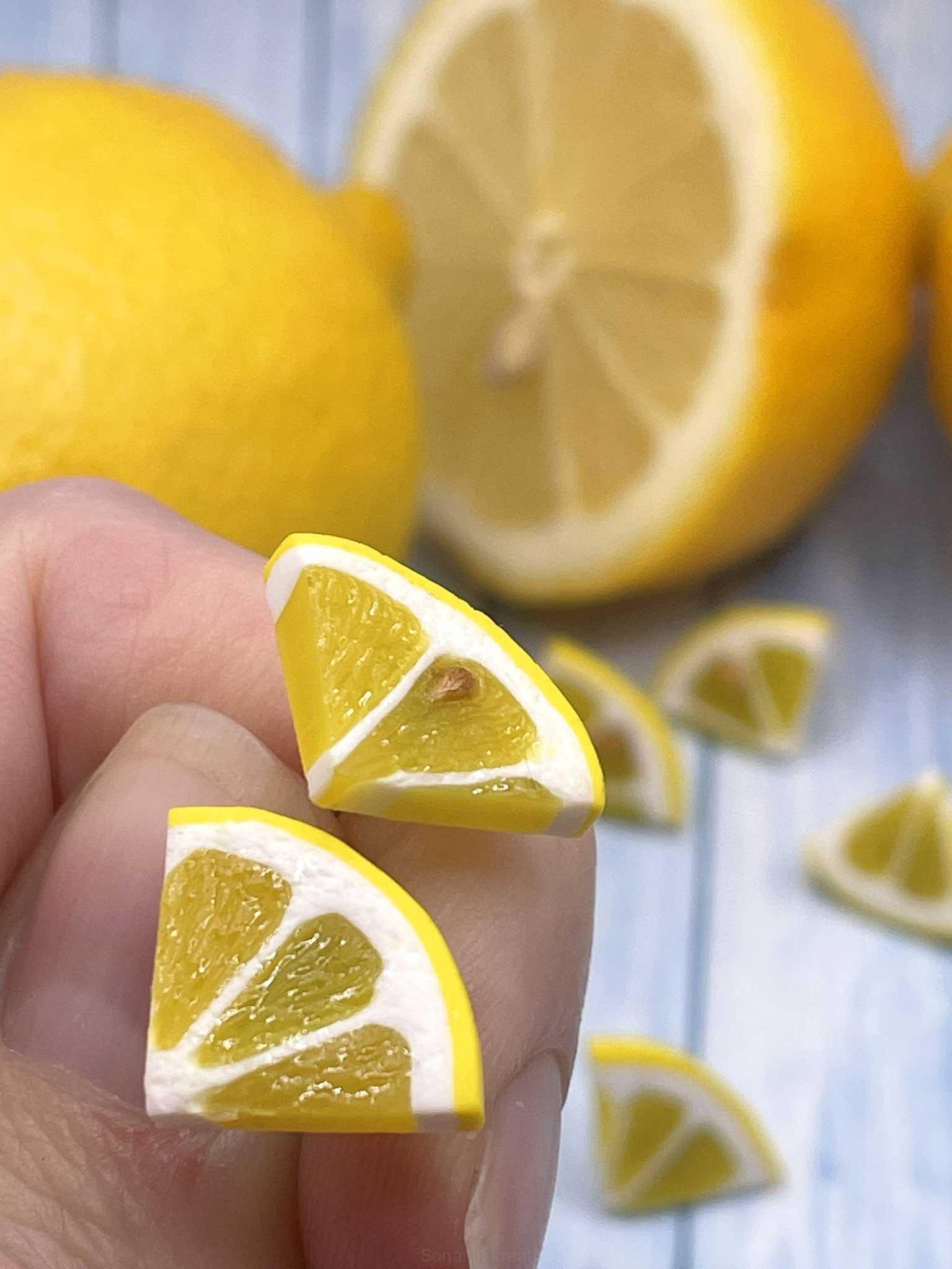 Náušnice citrony napichovací