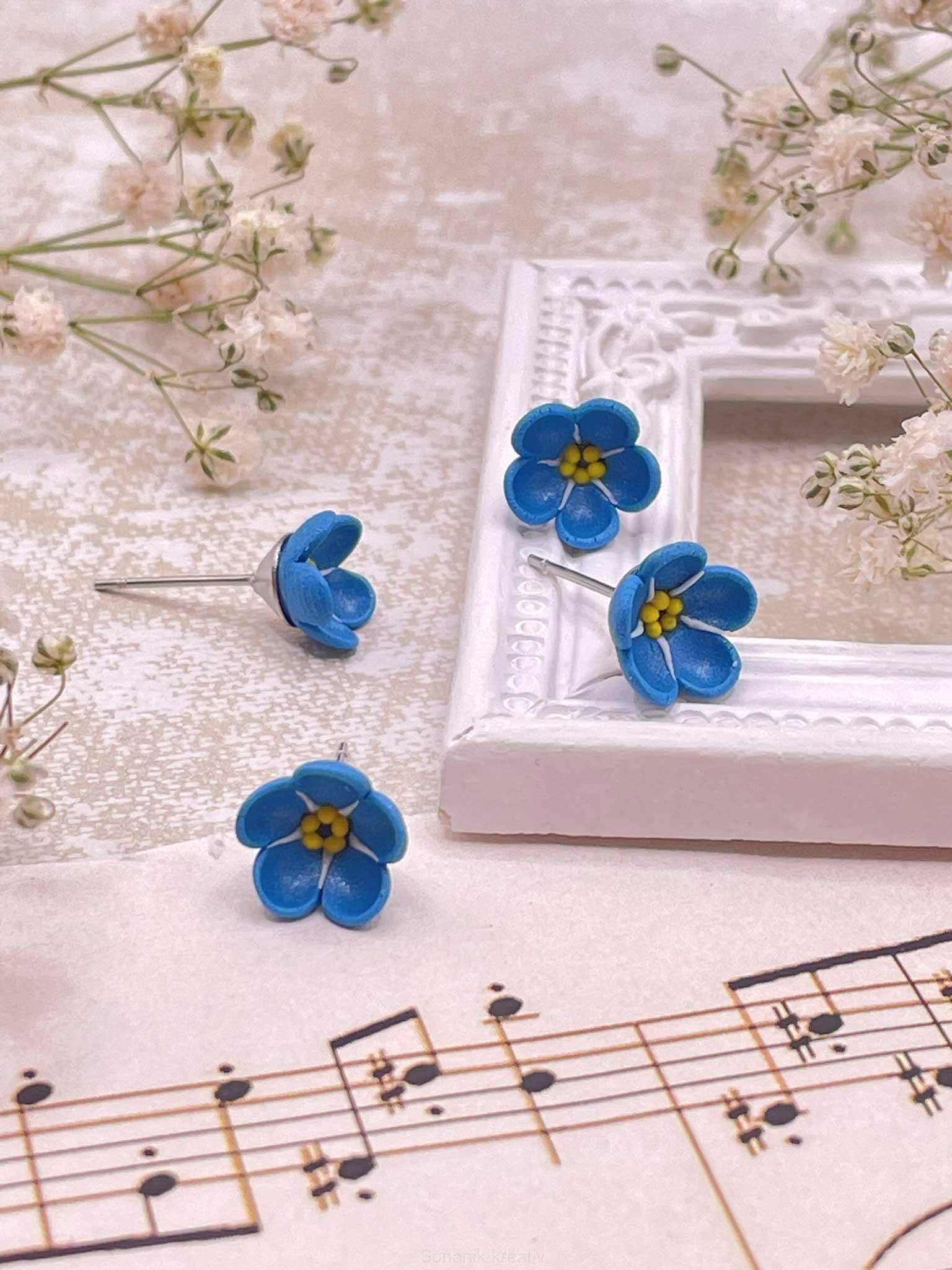 Náušnice Pomněnky napichovací