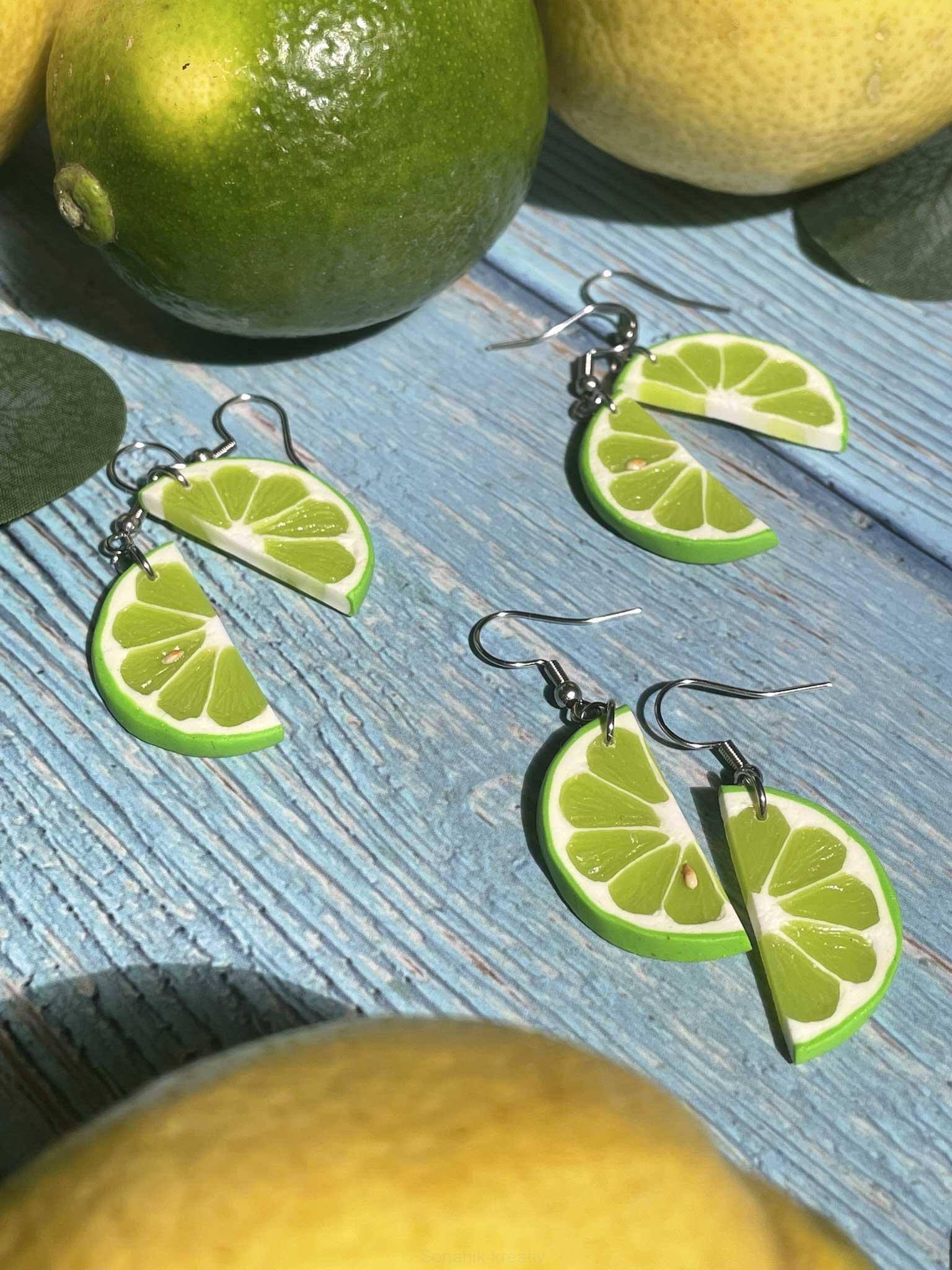 Náušnice limety