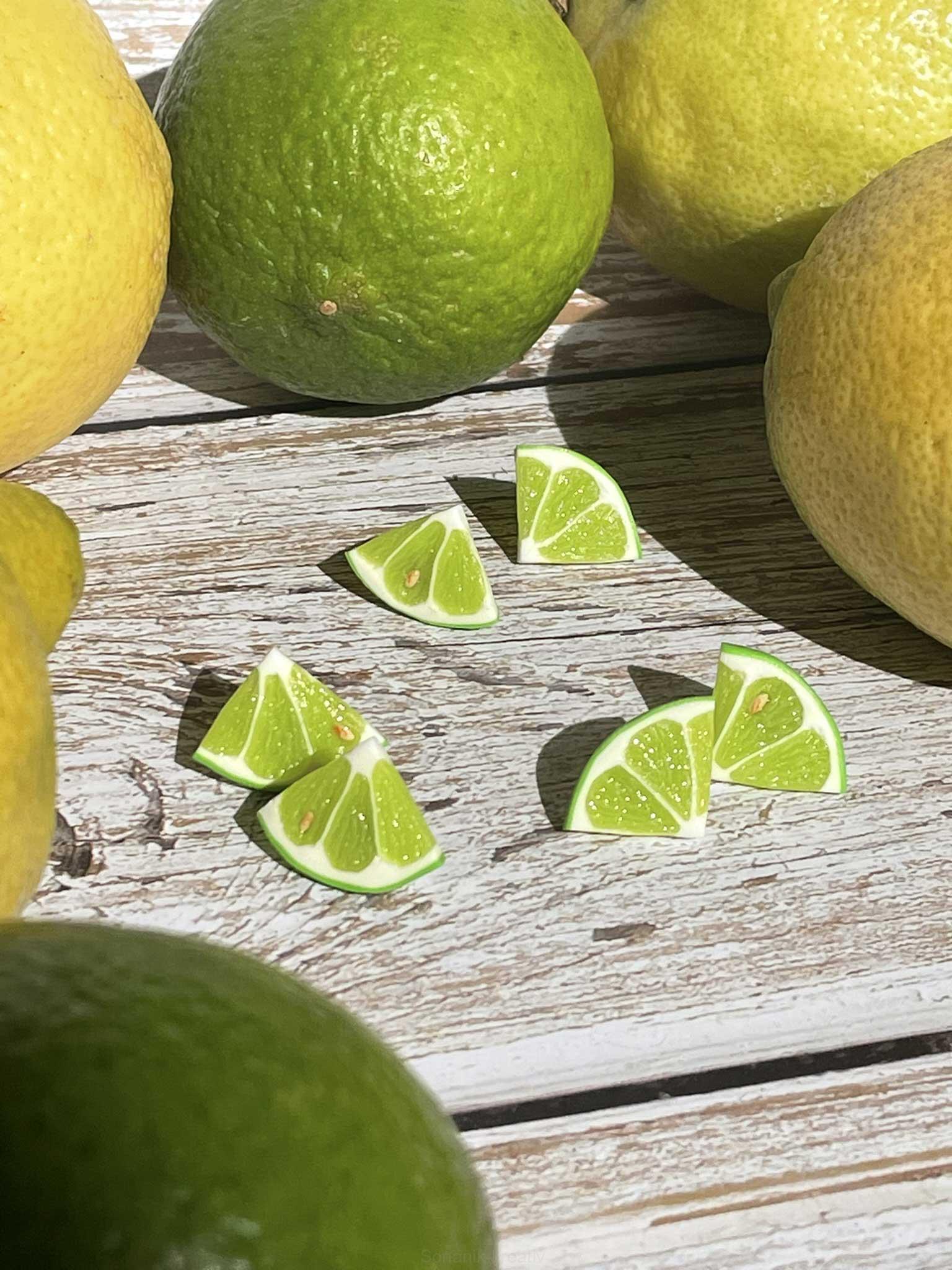 Náušnice limety napichovací