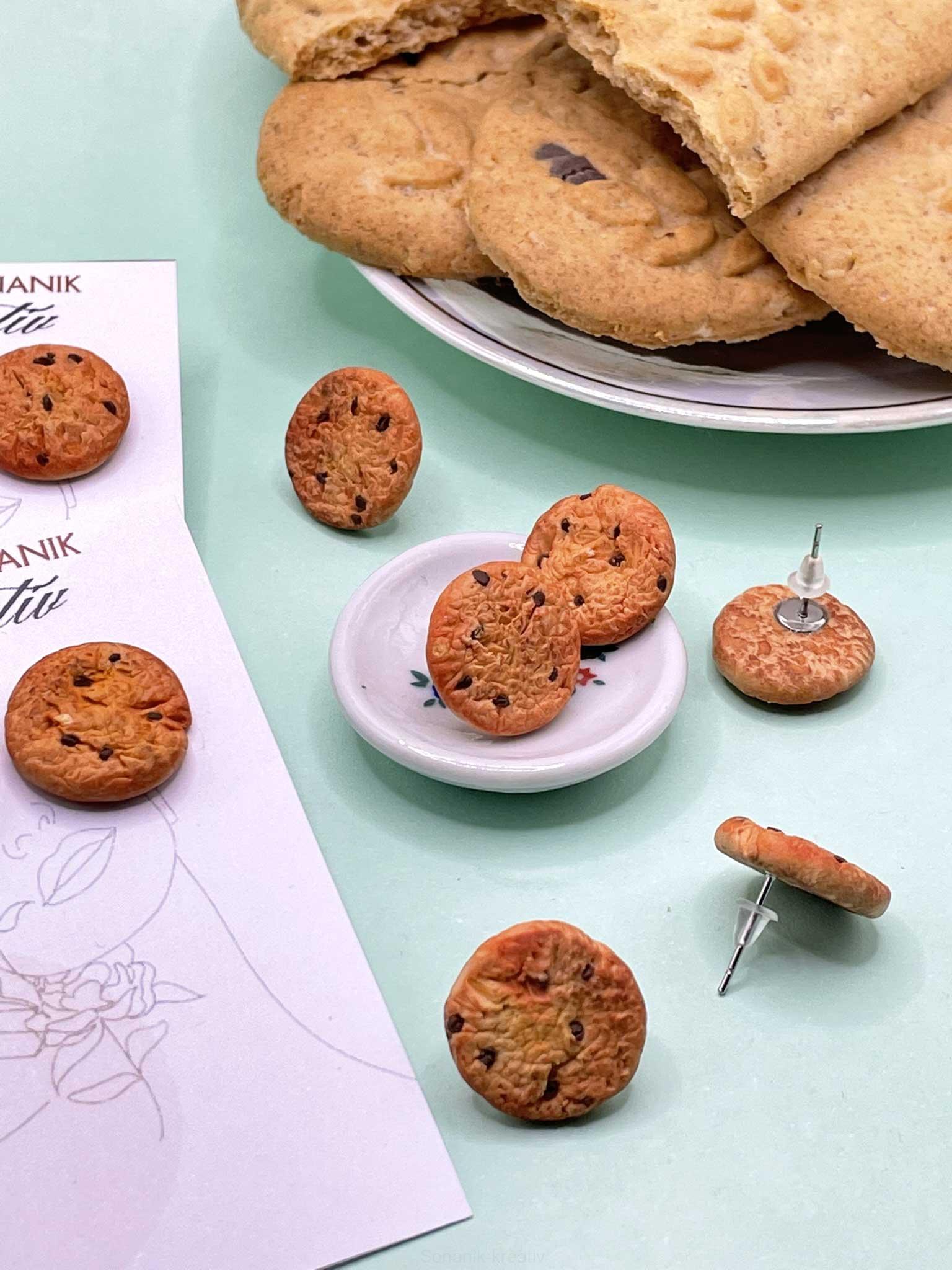 Náušnice sušenky Cookies napichovací