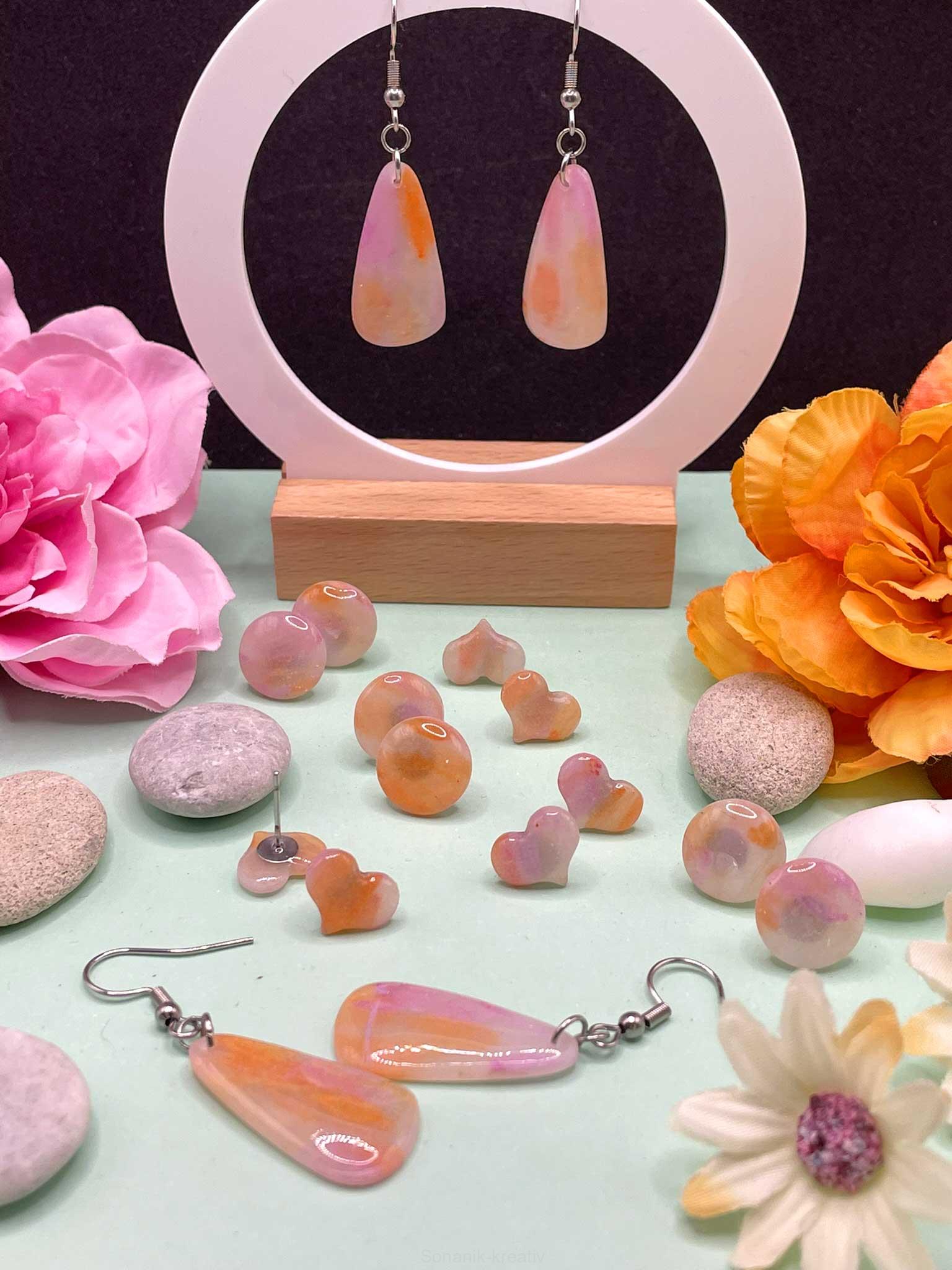 Náušnice Broskvová něha