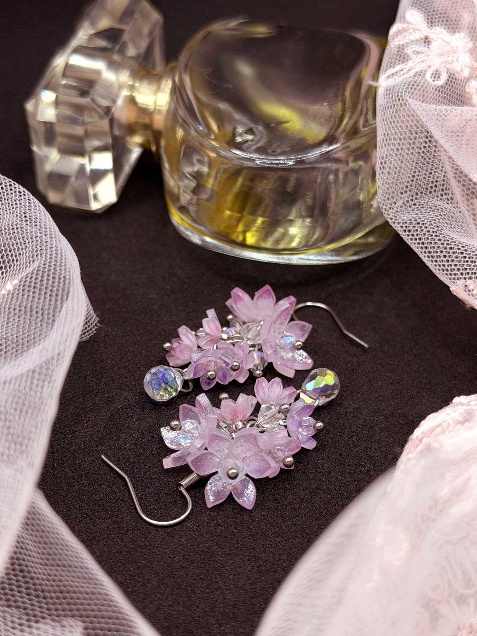 Náušnice visací Princess