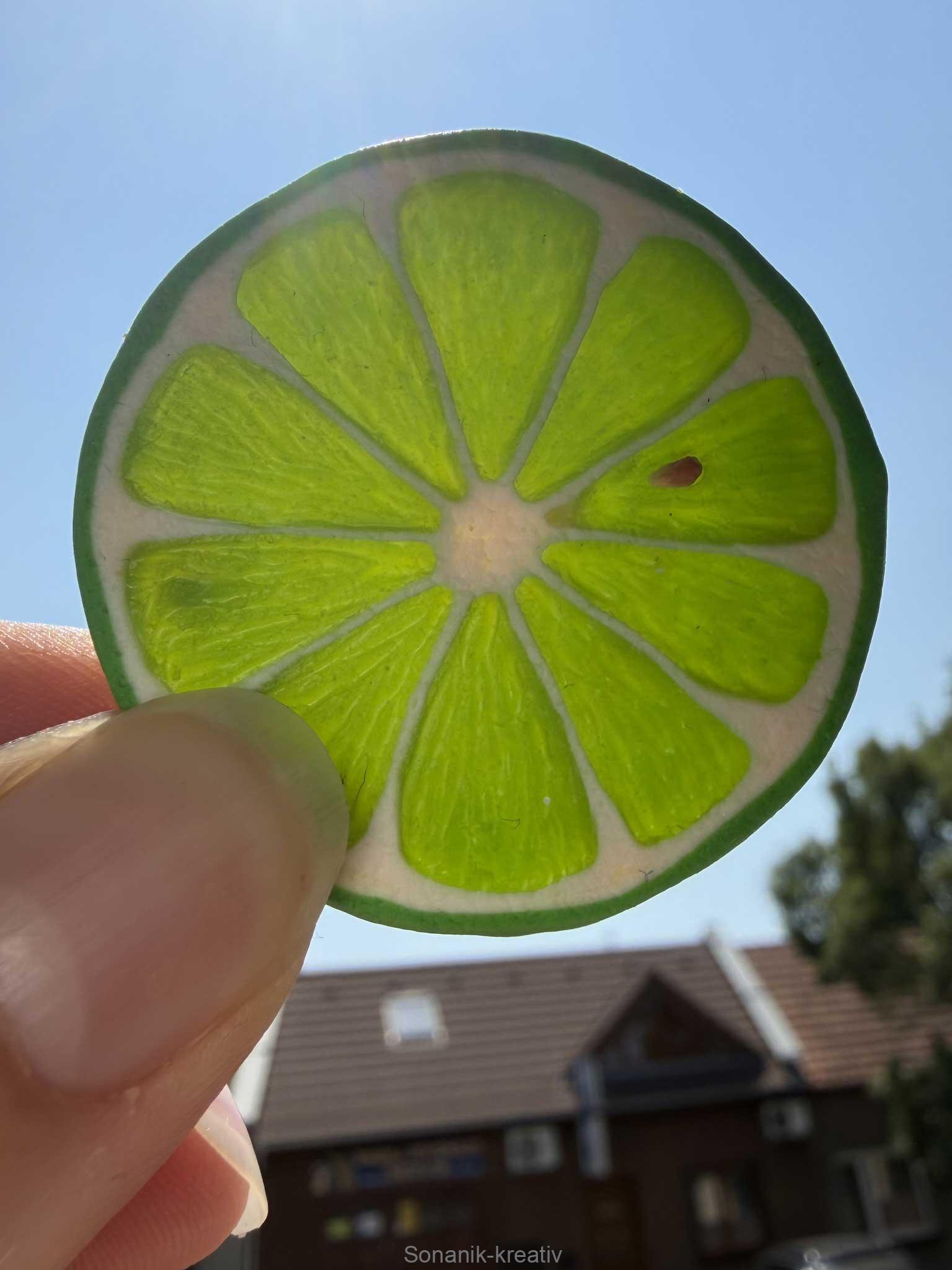 Náhrdelník Plátek limety