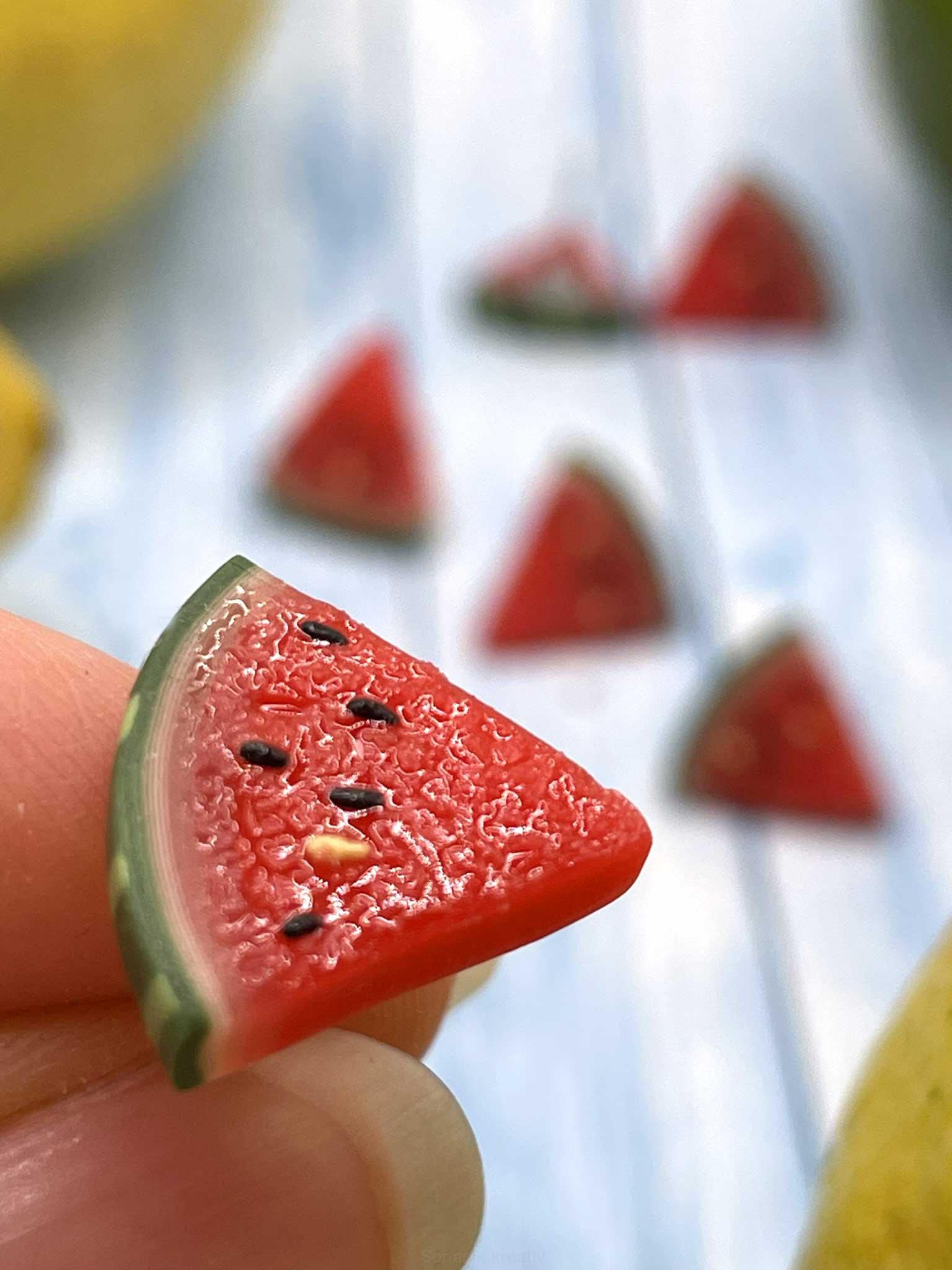 Náušnice melouny napichovací