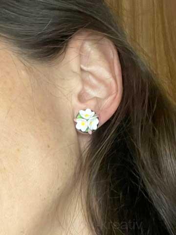 Náušnice květinkové napichovací