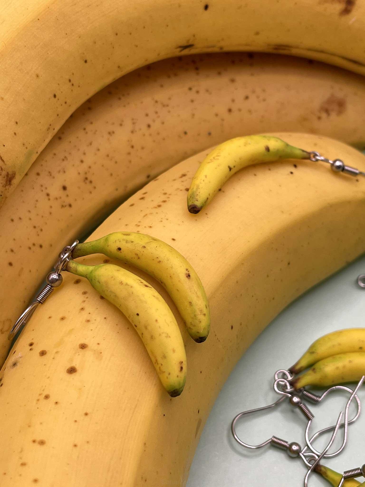 Náušnice Banány visací