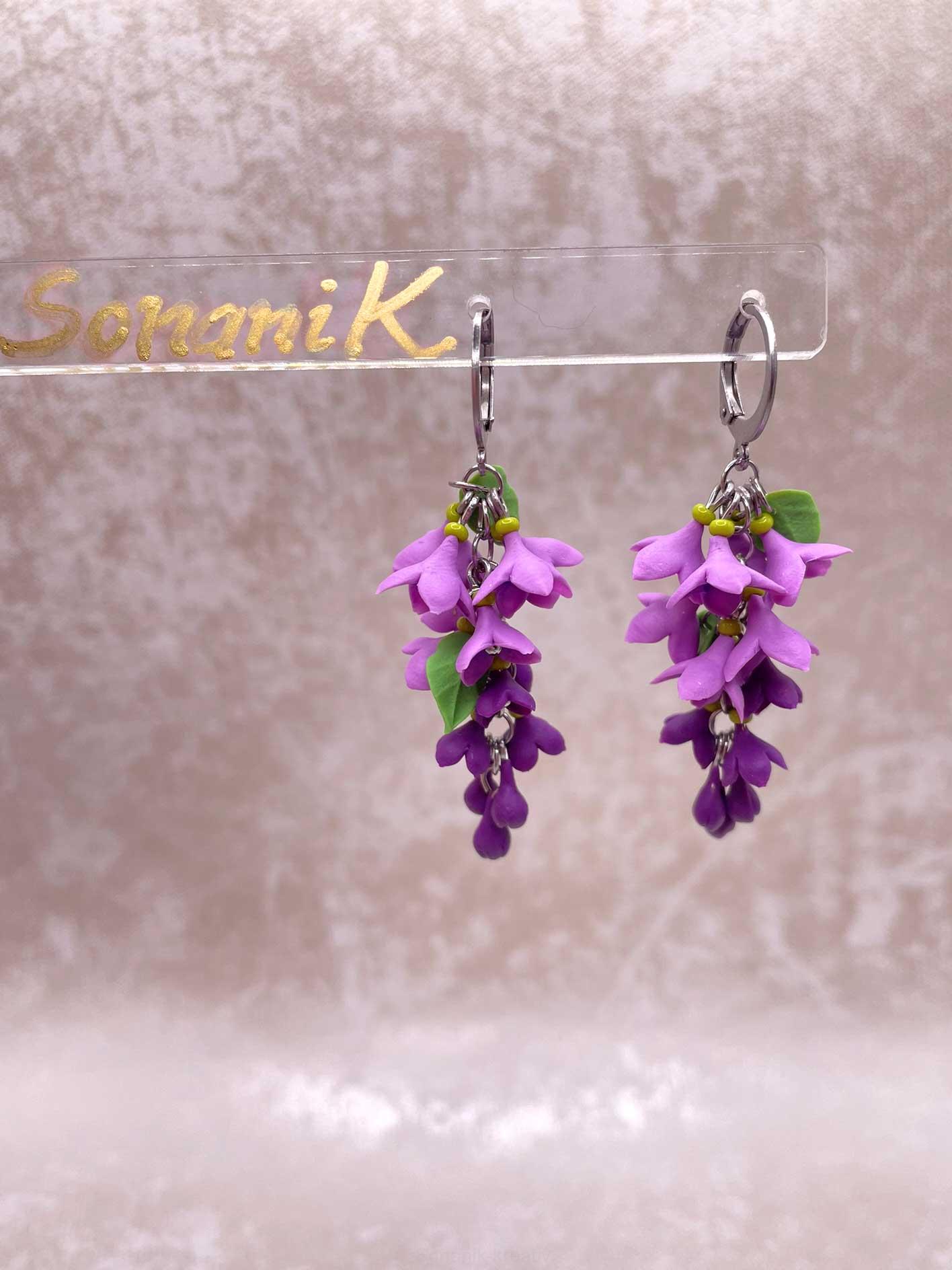 Náušnice Šeříky