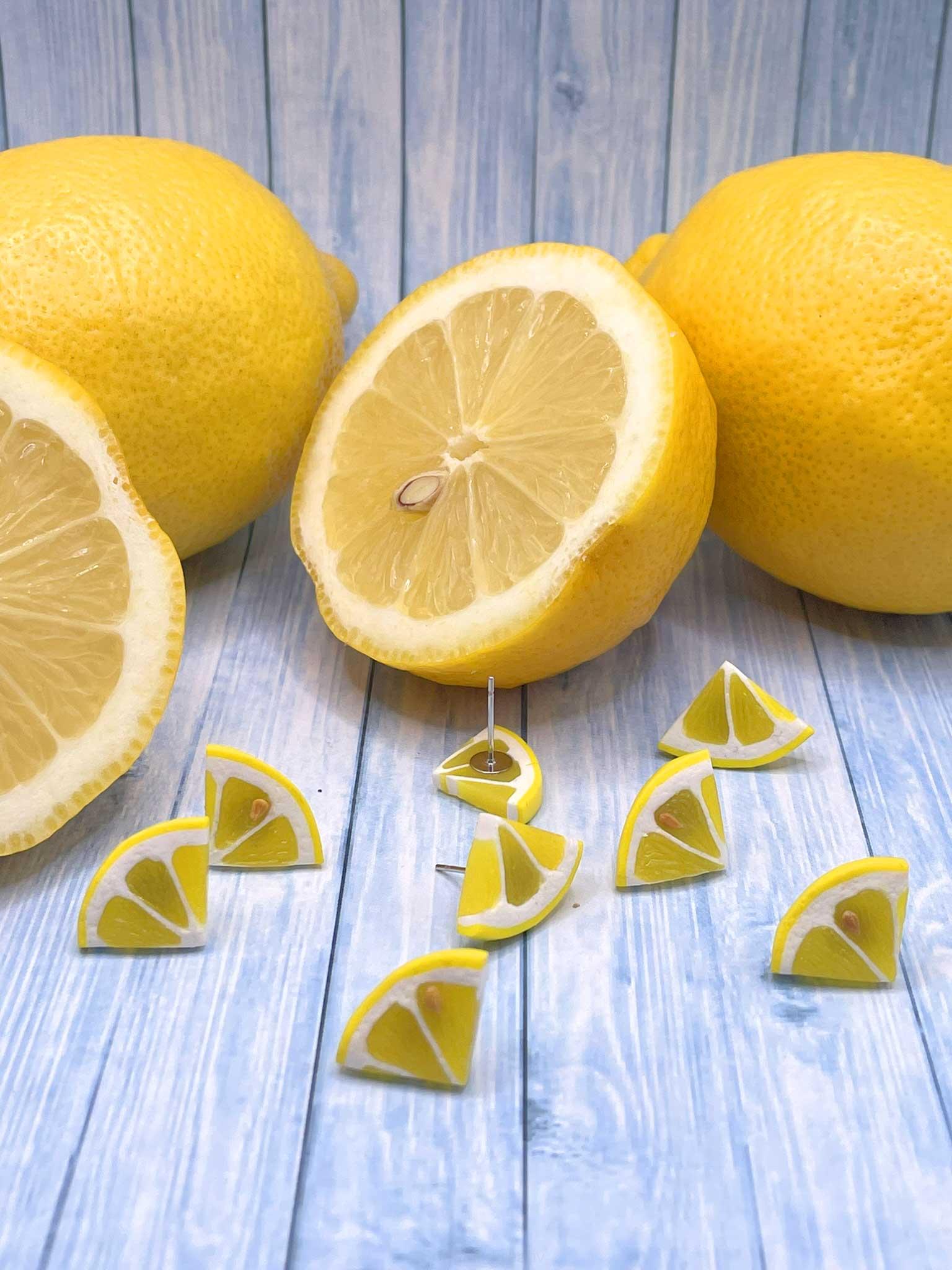 Náušnice citrony napichovací