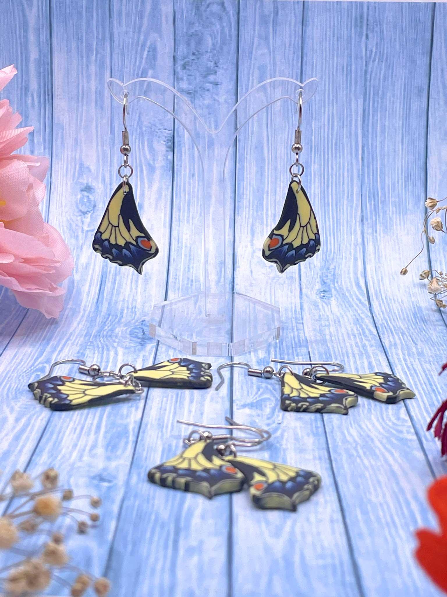 Náušnice Motýlí křídla - Otakárek fenyklový