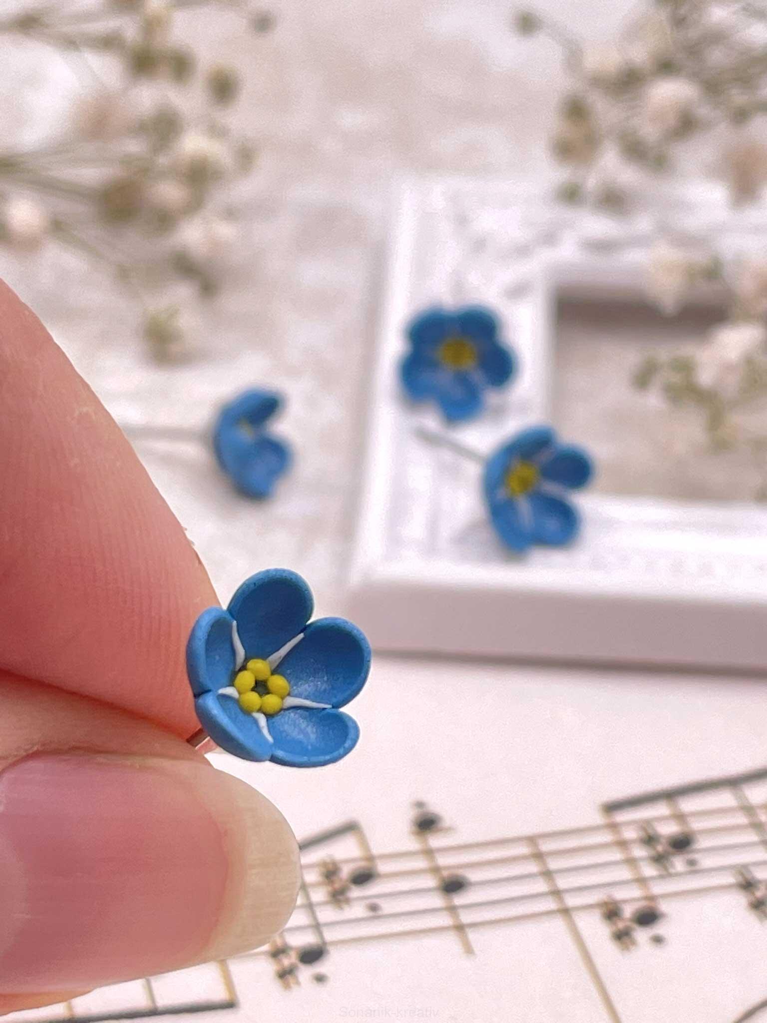 Náušnice Pomněnky napichovací