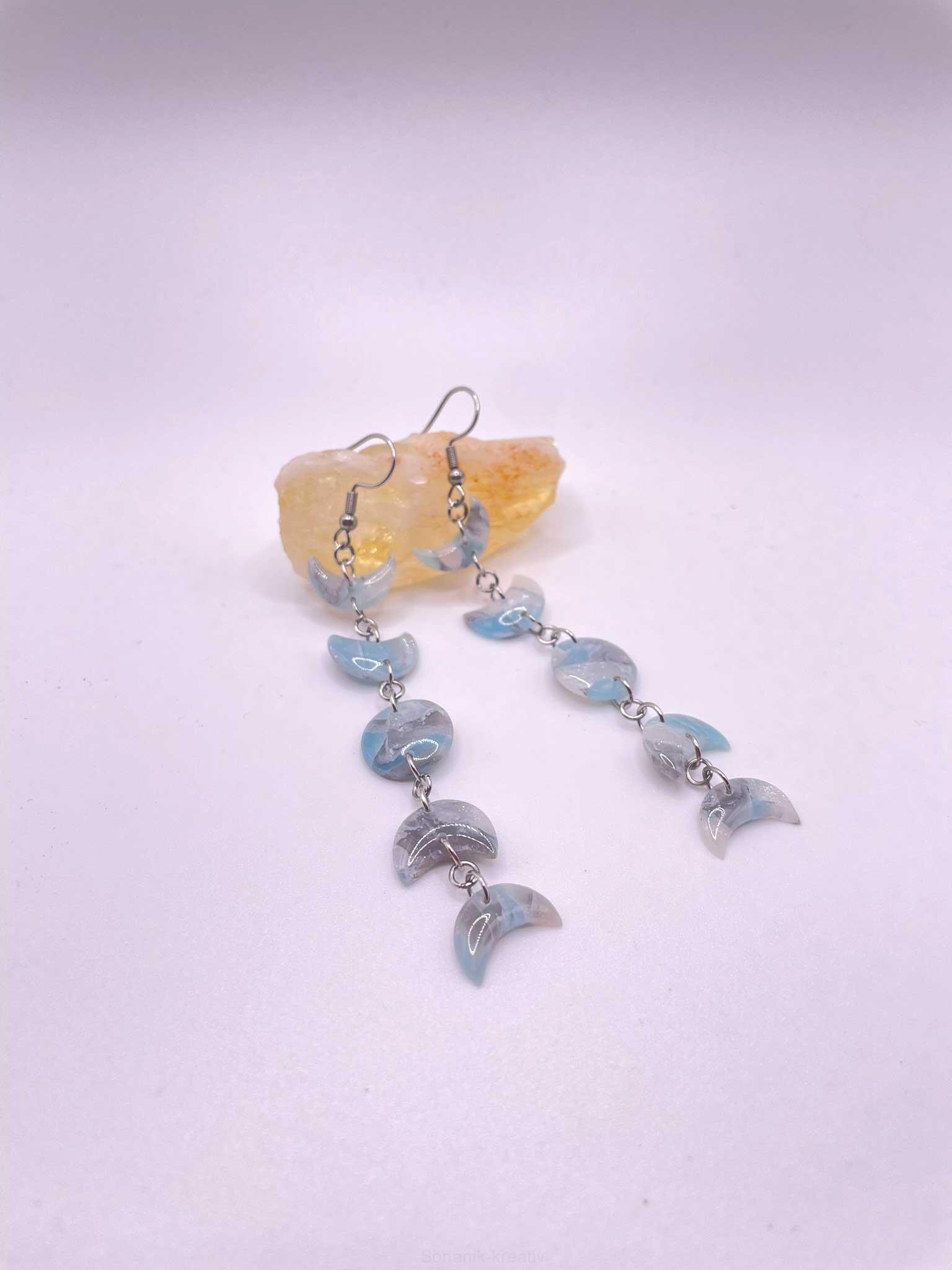 Náušnice Fáze měsíce visací