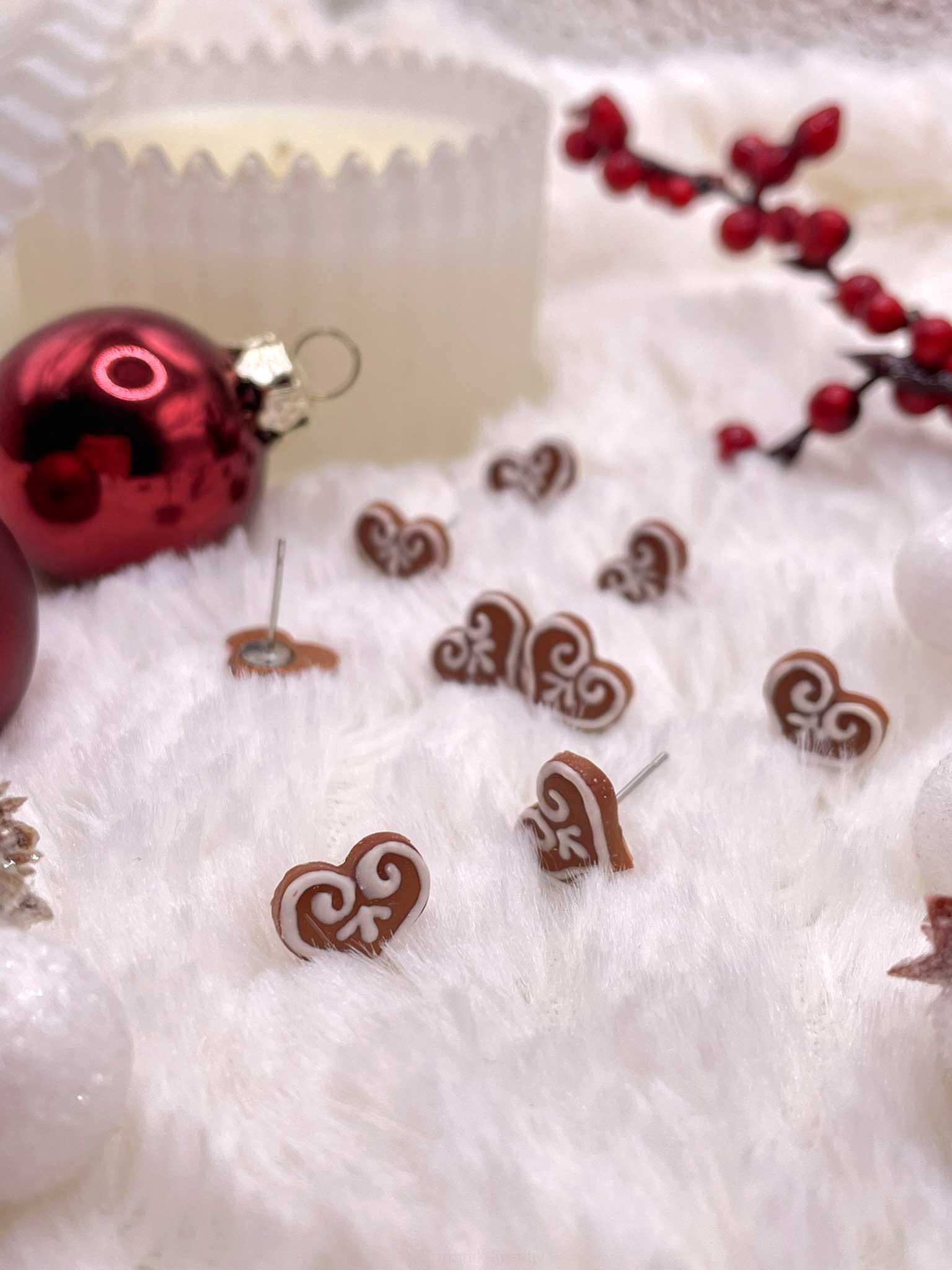 Náušnice mini srdíčka pecky/napichovací