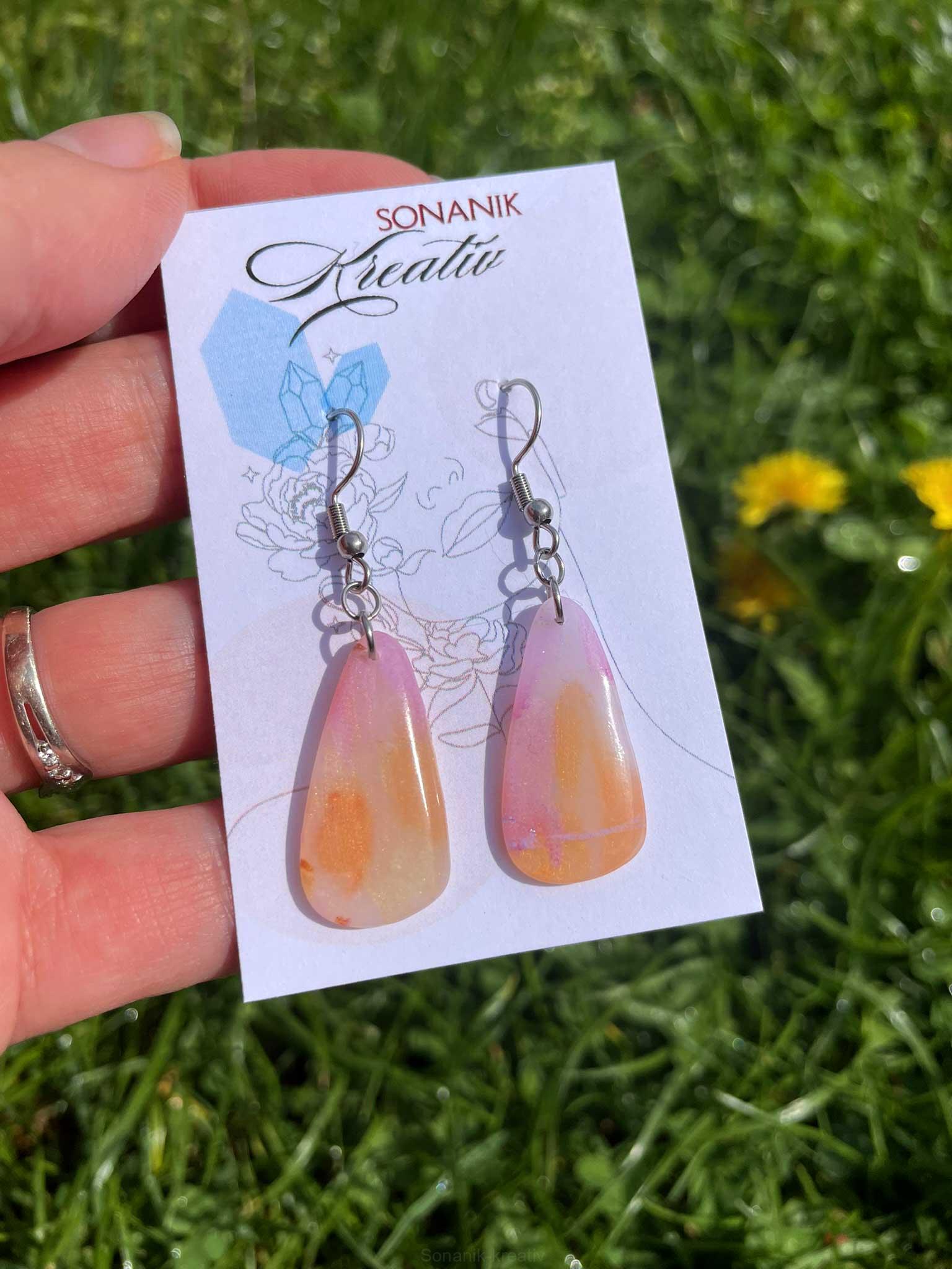 Náušnice Broskvová něha