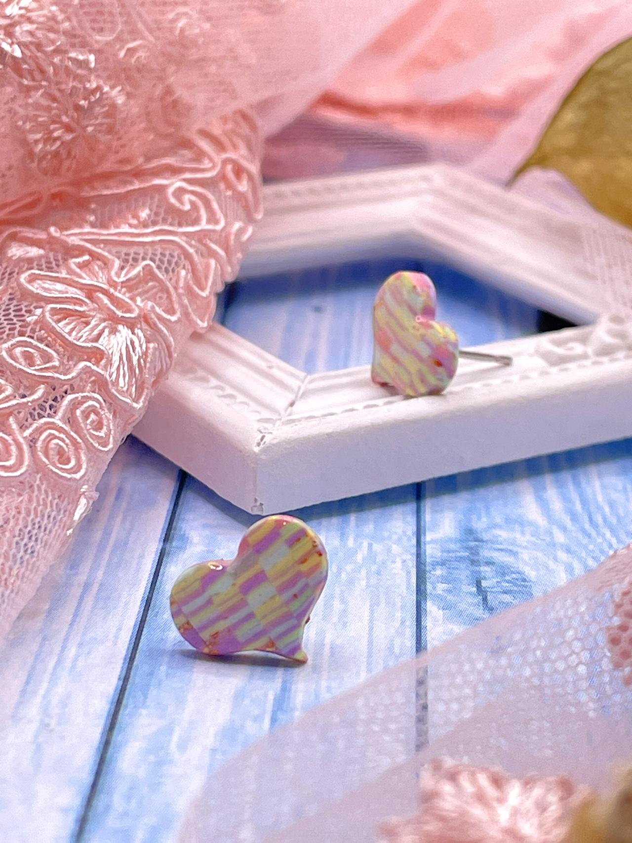 Náušnice Bargello srdce napichovací