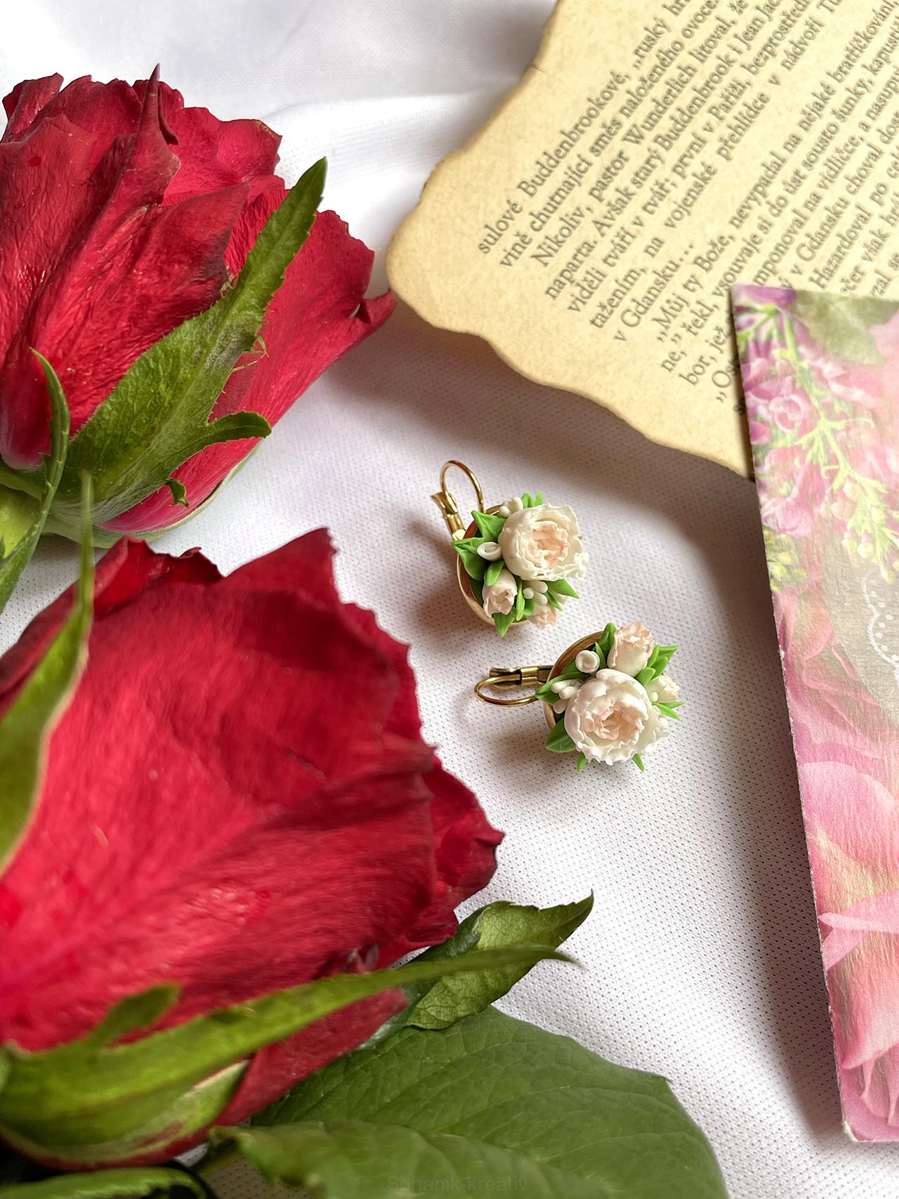 Náušnice Růže