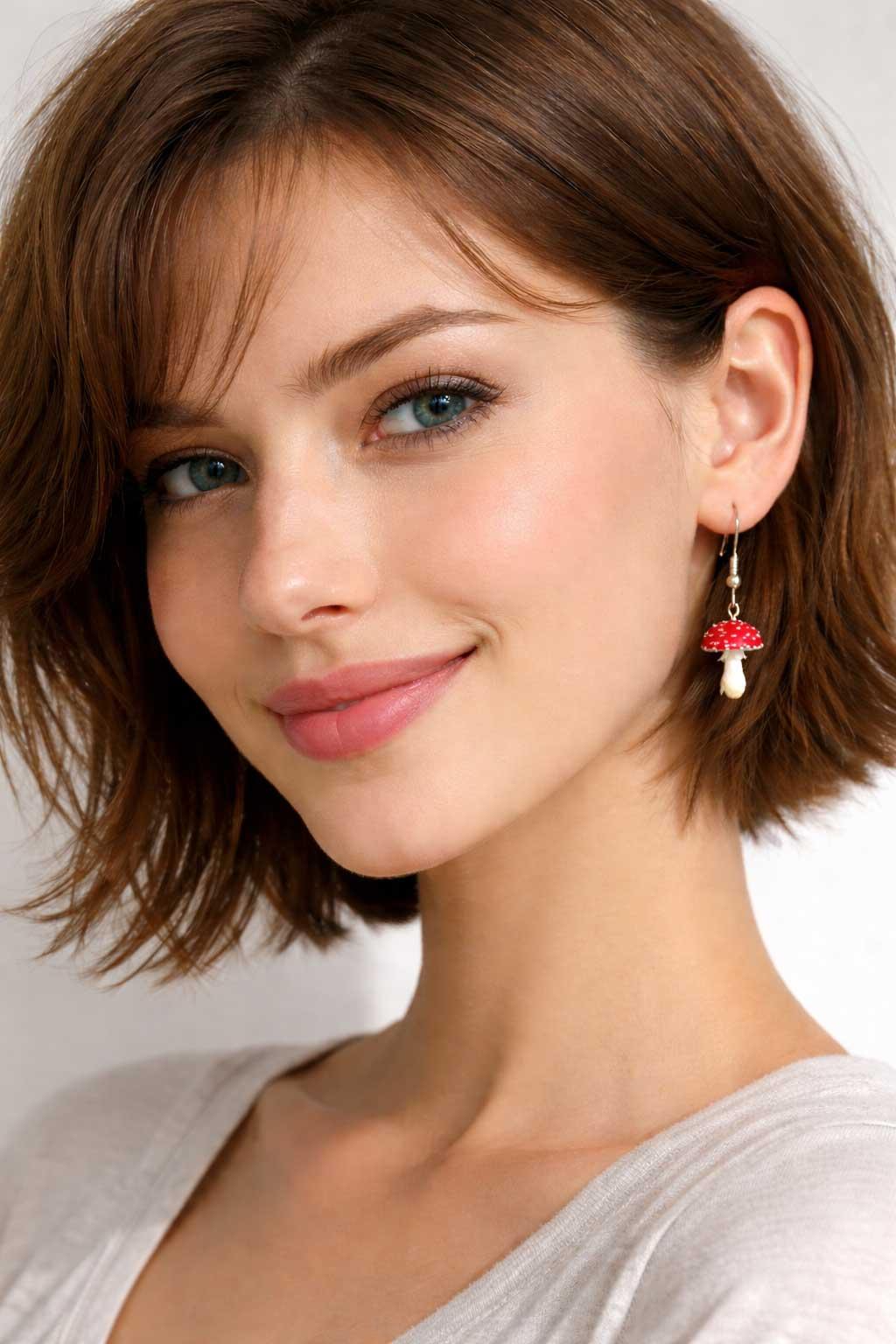 Náušnice Muchomůrky