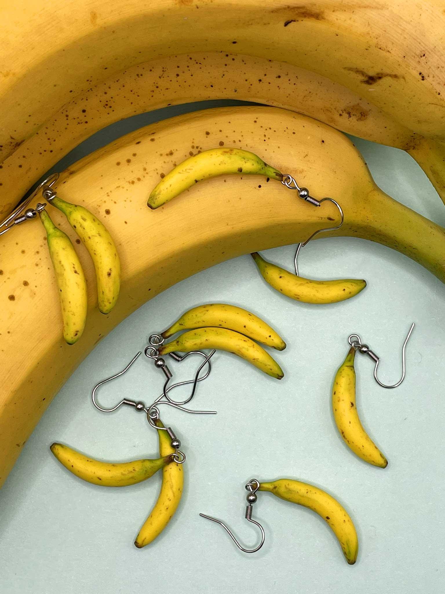 Náušnice Banány visací