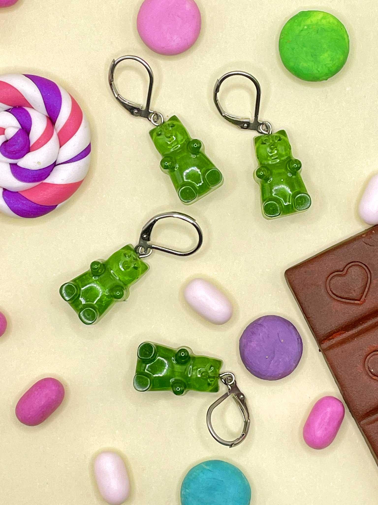 Náušnice medvídci visací