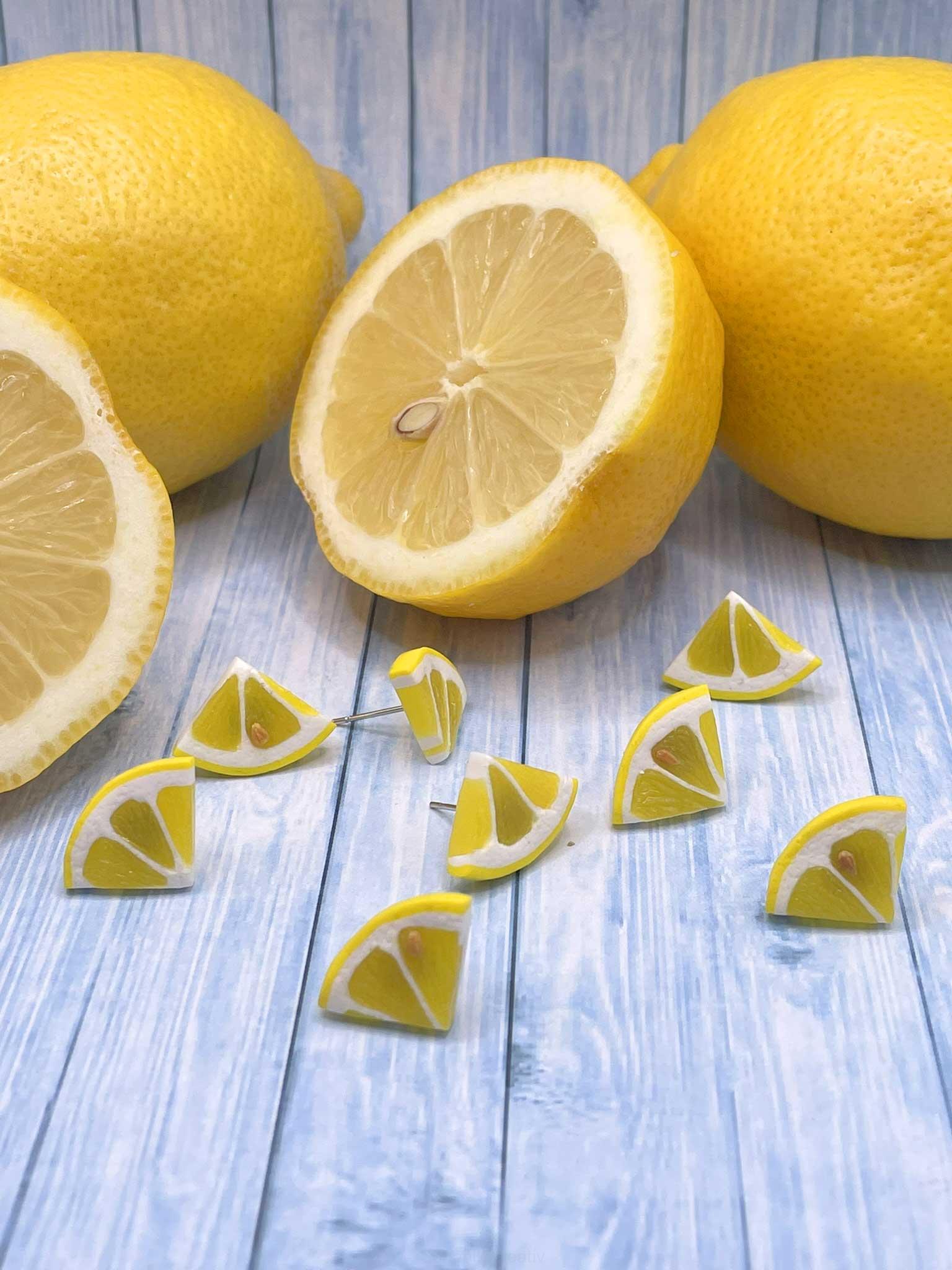 Náušnice citrony napichovací