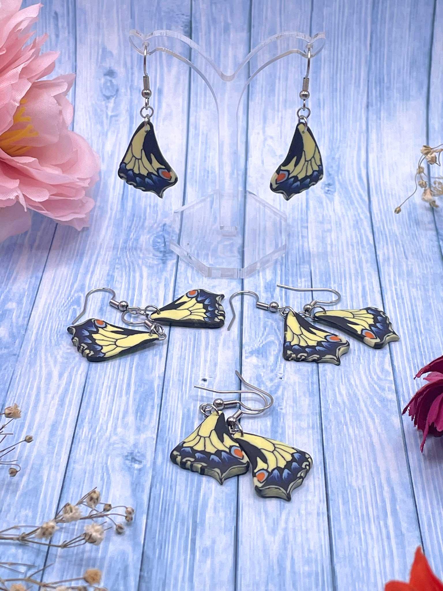 Náušnice Motýlí křídla - Otakárek fenyklový