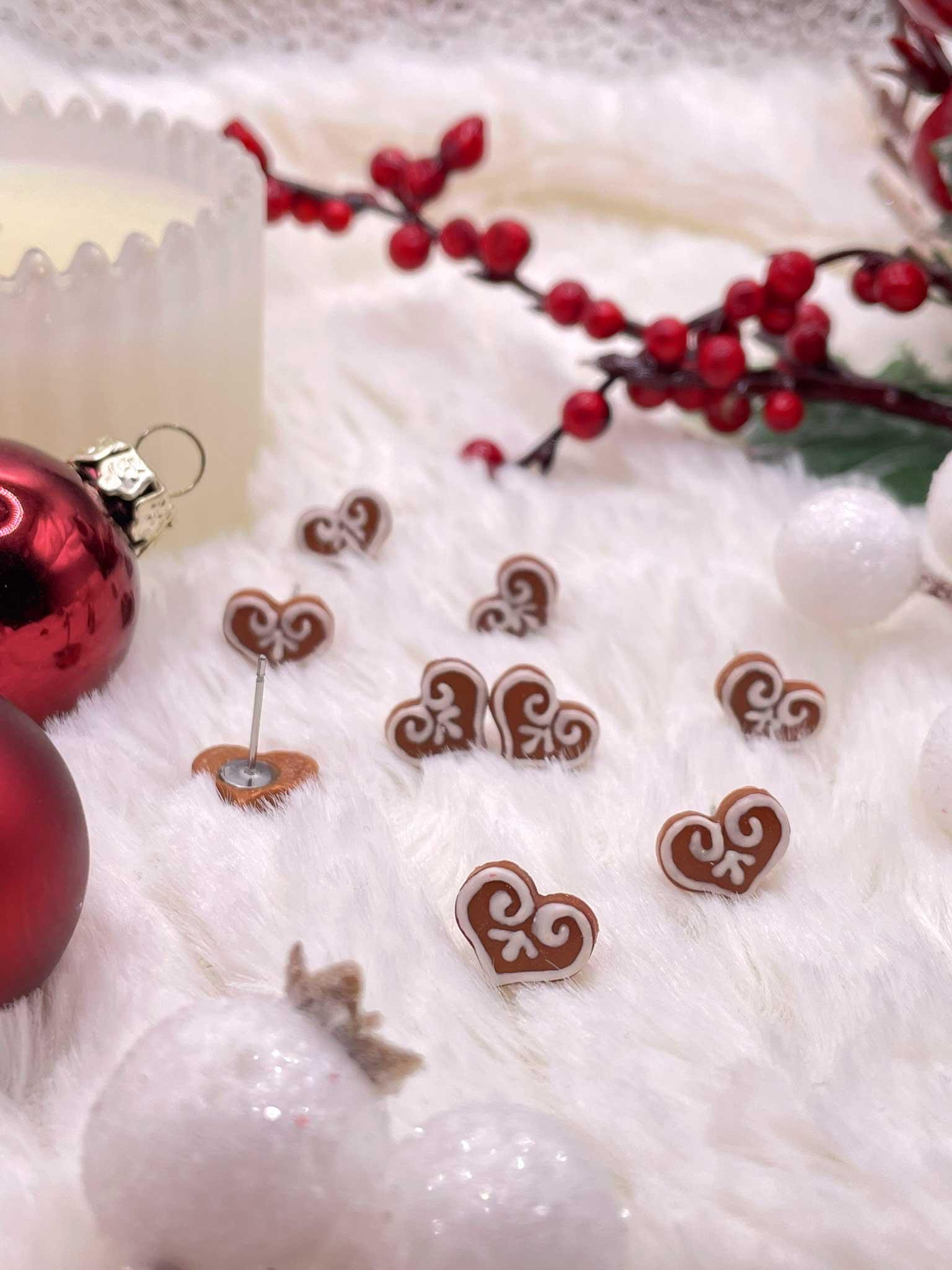 Náušnice mini srdíčka pecky/napichovací