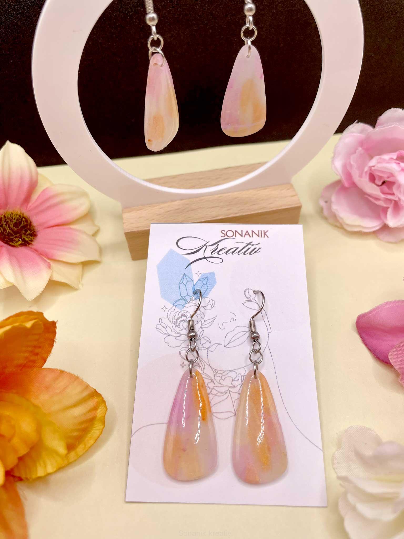 Náušnice Broskvová něha