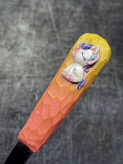 Zdobená polévková lžíce s jednorožcem