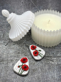 Náušnice Vlčí máky