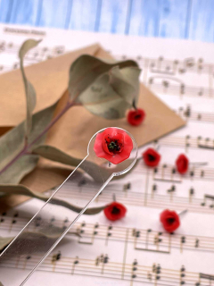 Náušnice Vlčí máky