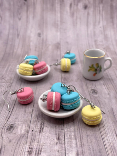 Náušnice makronky 