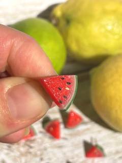 Náušnice melouny napichovací