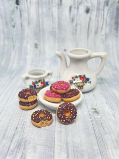 Náušnice Donuty čokoládové napichovací