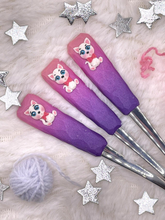 Zdobená lžička s kočičkou